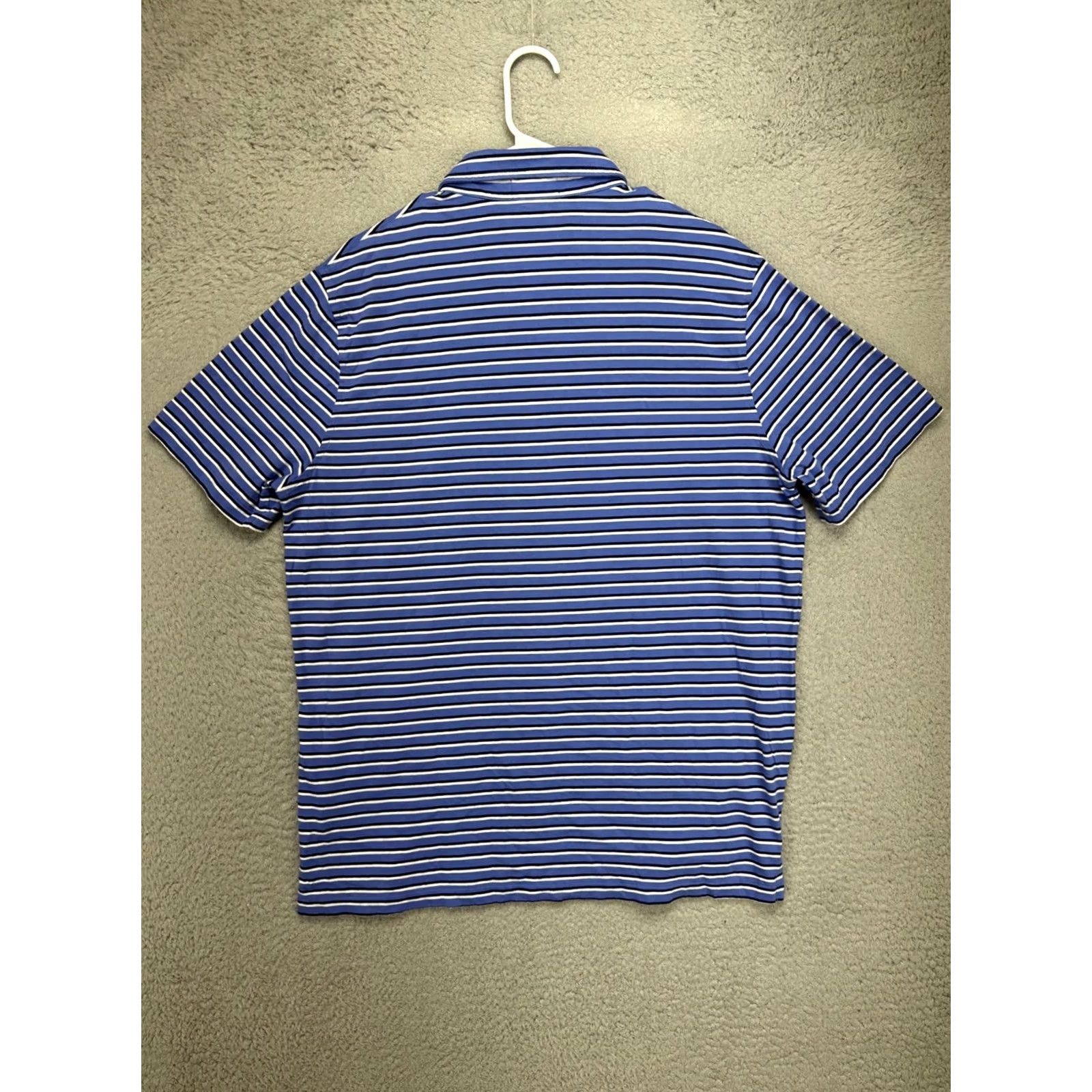 Polo Ralph Lauren Polo Ralph Lauren Shirt Adult Large Blue Striped Polo Classic Fit Pony Rugby Men Size US L / EU 52-54 / 3 - 3 Thumbnail