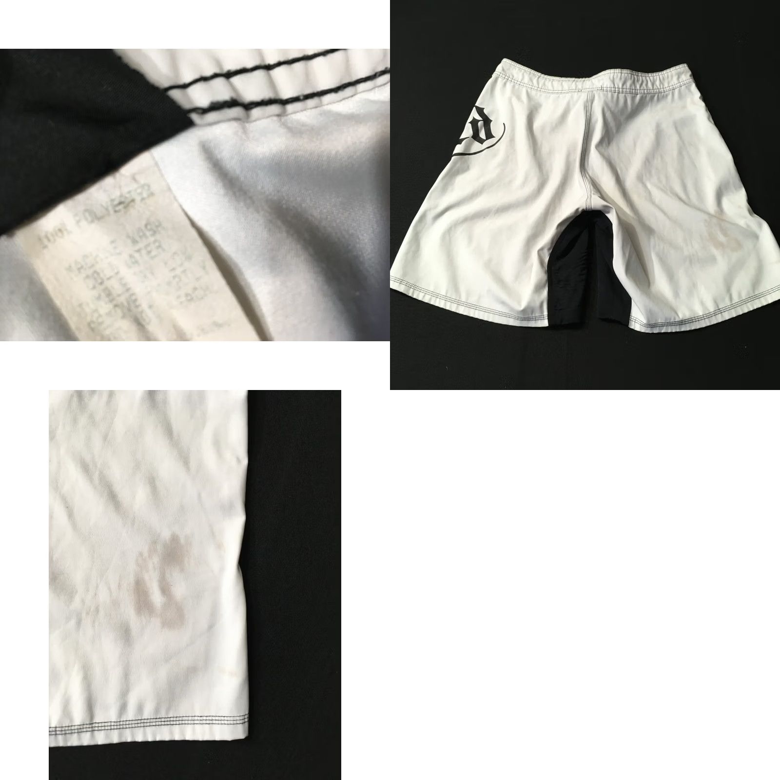 Vintage Forged Board Shorts Mens 36 graphic design surfer spellout Shorts Regular White 36 Athletic Mens Summer 90s? Size US 36 / EU 52 - 8 Thumbnail
