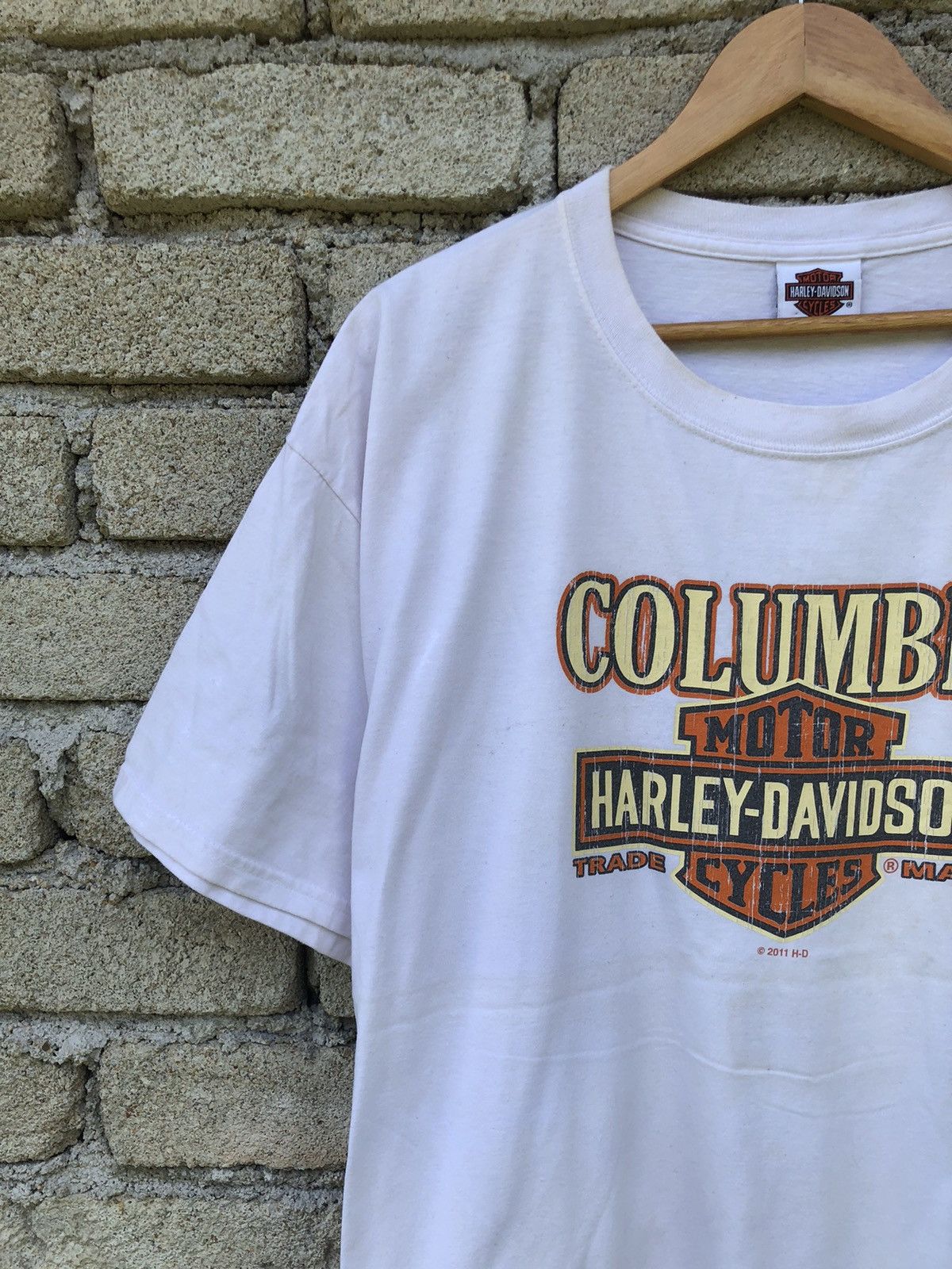 Harley Davidson Vintage Y2K Columbia Motorcycle Harley Davidson lTee Size US XL / EU 56 / 4 - 7 Thumbnail