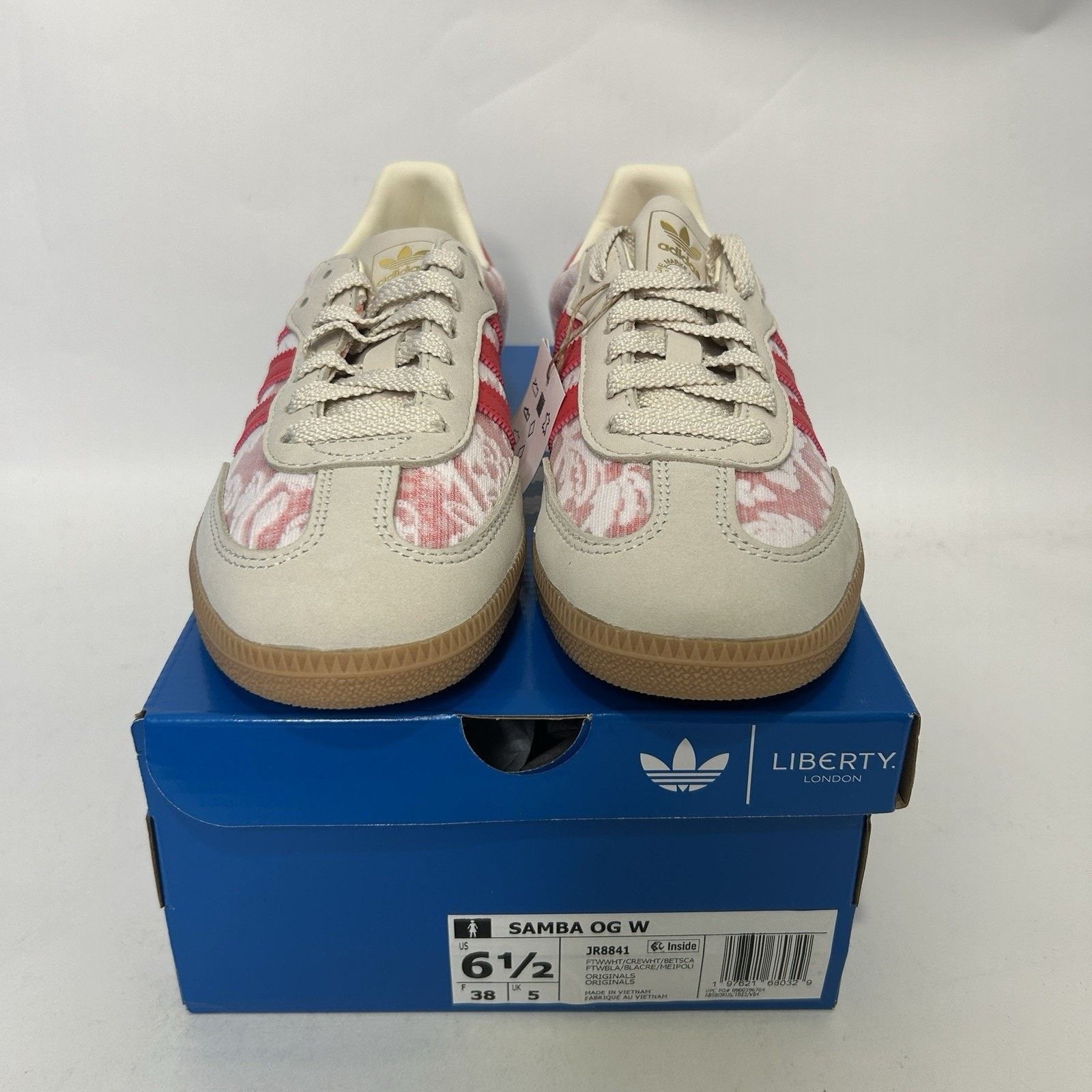 Adidas Adidas Samba OG X Liberty London - “Better Scarlet” JR8841 Size US 6.5 / IT 36.5 - 2 Thumbnail