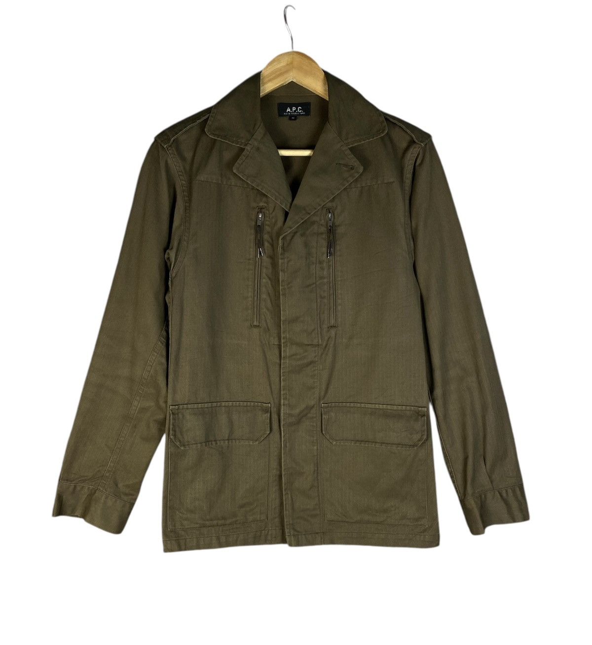 A.P.C. Vintage A.P.C Hbt Military Chore Zipper Jacket Size US M / EU 48-50 / 2 - 1 Thumbnail
