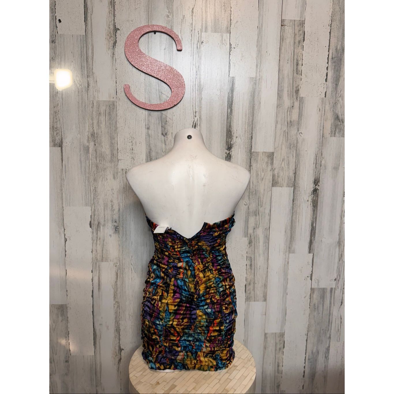 Other Wishes Wishes Strapless Sequin Bodice Multicolor Ruched Mini Dress Size Small Size S / US 4 / IT 40 - 3 Thumbnail