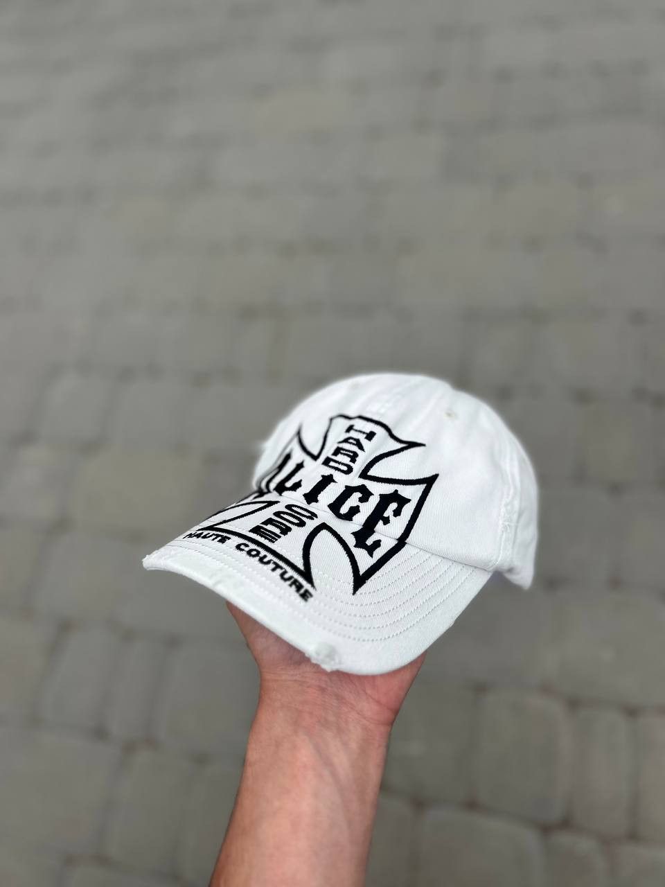 Alice Hollywood Alice Hollywood White Cap Choppers Logo Rare Size ONE SIZE - 3 Thumbnail