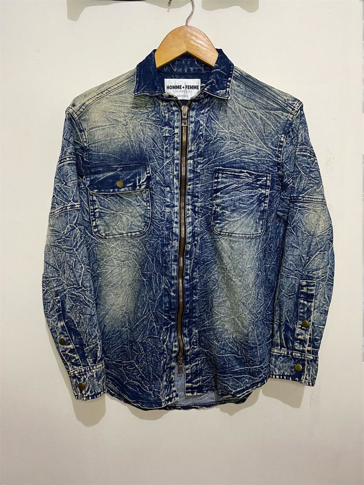 Homme + Femme La × If Six Was Nine × Japanese Brand Homme + Femme Zipper Jean Jacket If Six Was Nine Style Size US M / EU 48-50 / 2 - 1 Thumbnail