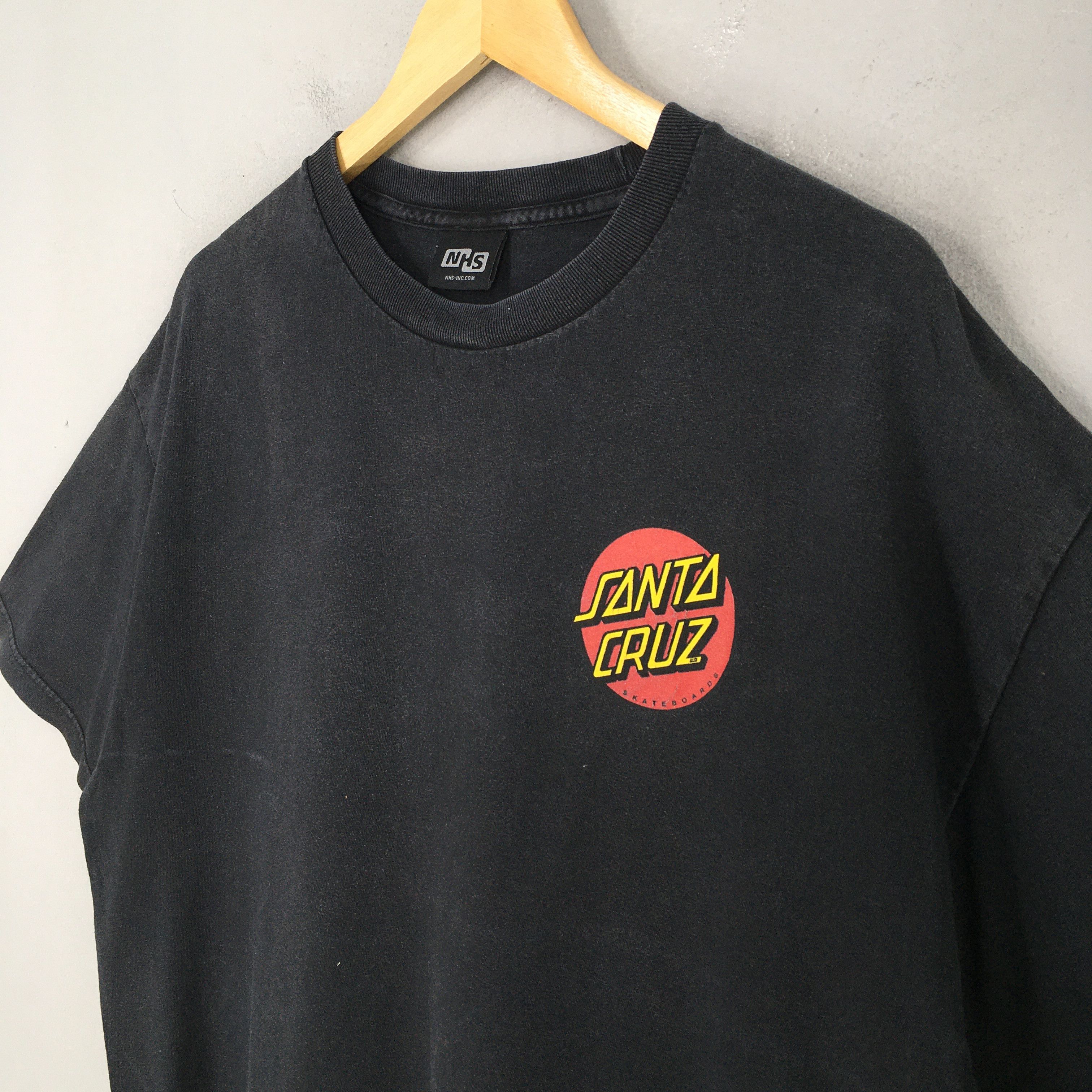 Santa Cruz Skateboards × Vintage Vintage 90's Skate Cruz Skateboards Black T shirt Medium Size US M / EU 48-50 / 2 - 6 Thumbnail