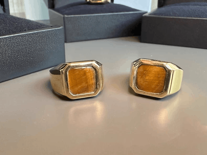 Wacko Maria wacko maria Amber Eye Gold Ring Size ONE SIZE - 7 Thumbnail