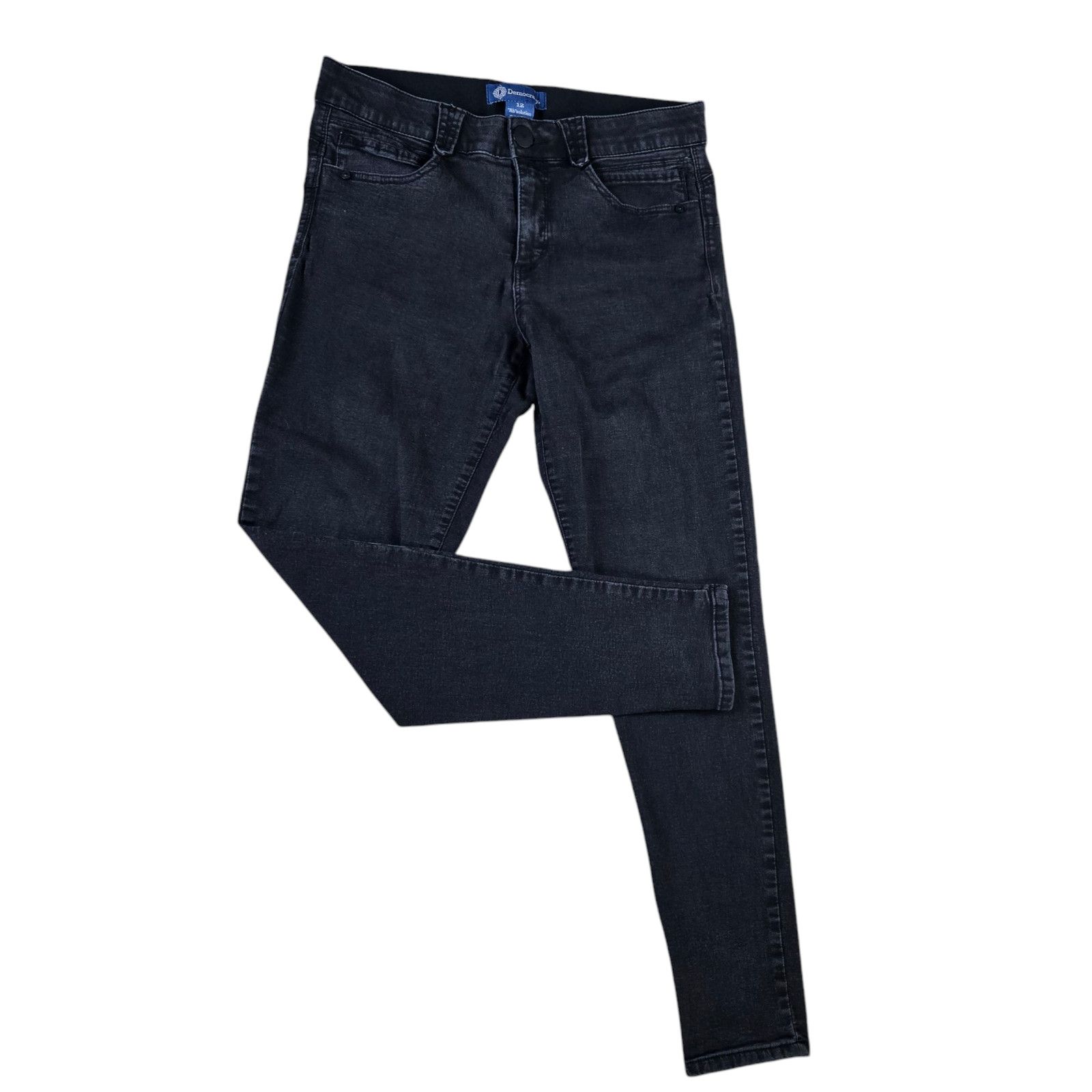 Other Democracy Black "Ab"Solution Skinny Jeans Size 12 Size 34" / US 12 / IT 48 - 2 Thumbnail