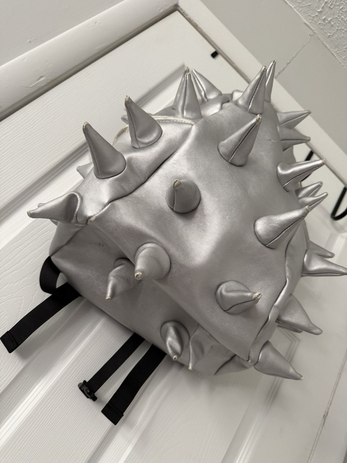 Other Silver MadPax Spiked Leather Backpack Size ONE SIZE - 3 Thumbnail