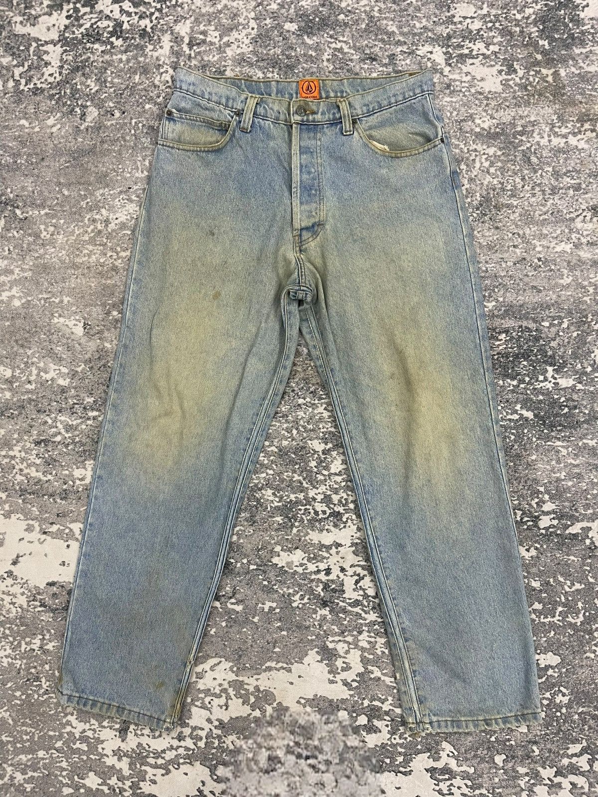 Vintage Volcom Stone Logo Dirty Wash Denim Jeans