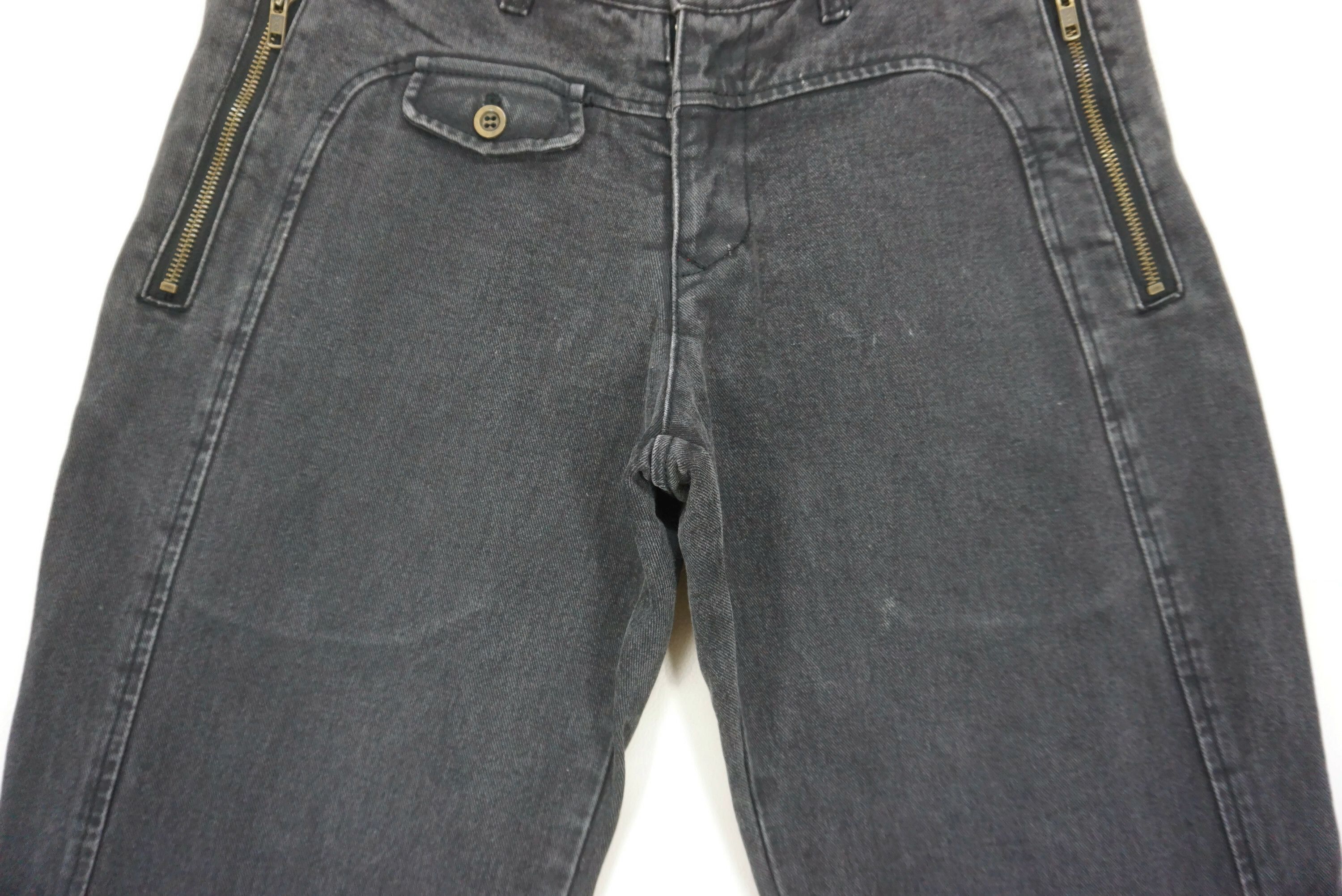 Japanese Brand Comme Ca Ism Jeans fit W33xL29 Low Rise Patchwork Pants Size US 32 / EU 48 - 5 Thumbnail