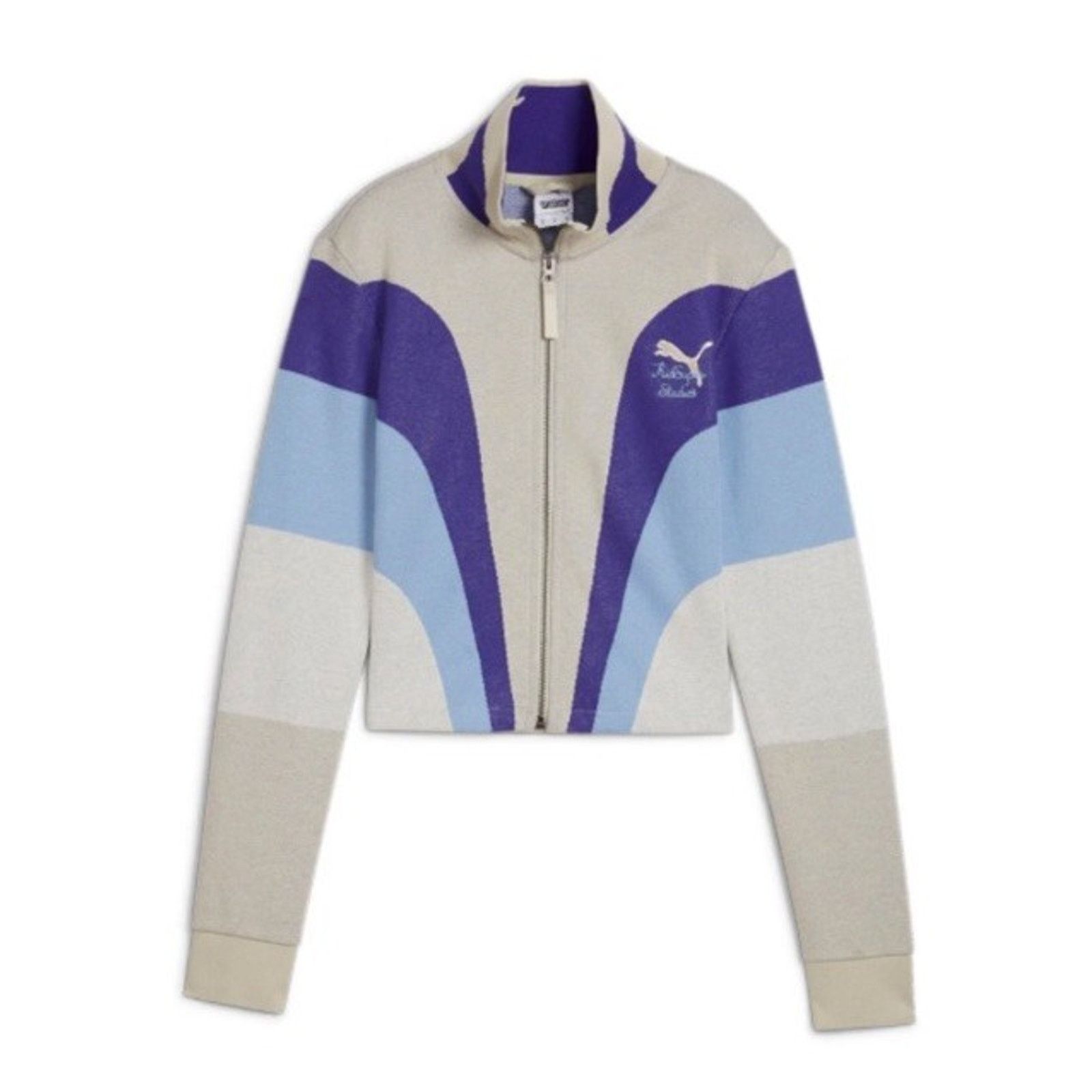 Puma PUMA x KIDSUPER Collab Womens Full Zip Crop Jacket Size L / US 10 / IT 46 - 1 Thumbnail