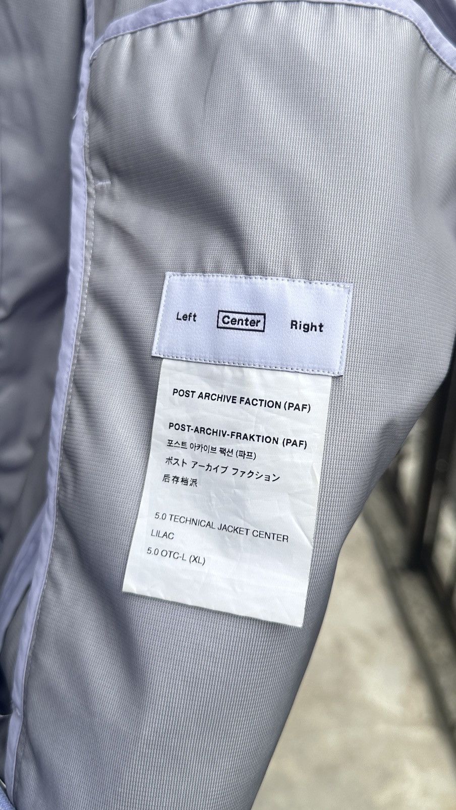 POST ARCHIVE FACTION (PAF) *final price* paf (center) lilac 5.0 technical jacket Size US XL / EU 56 / 4 - 4 Thumbnail