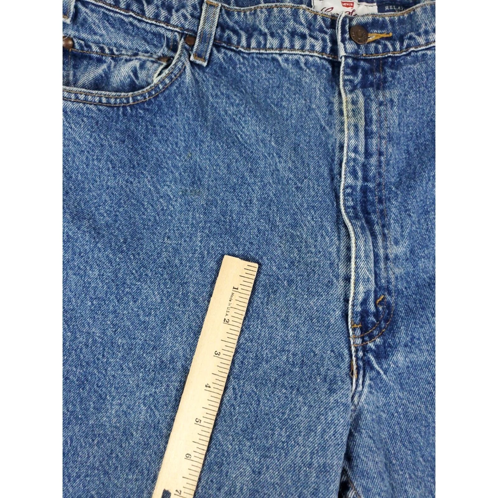 Levi's Levis Mens 38x31 Relaxed Fit Blue Denim Jeans Pants Extra Large XL Size US 38 / EU 54 - 7 Thumbnail