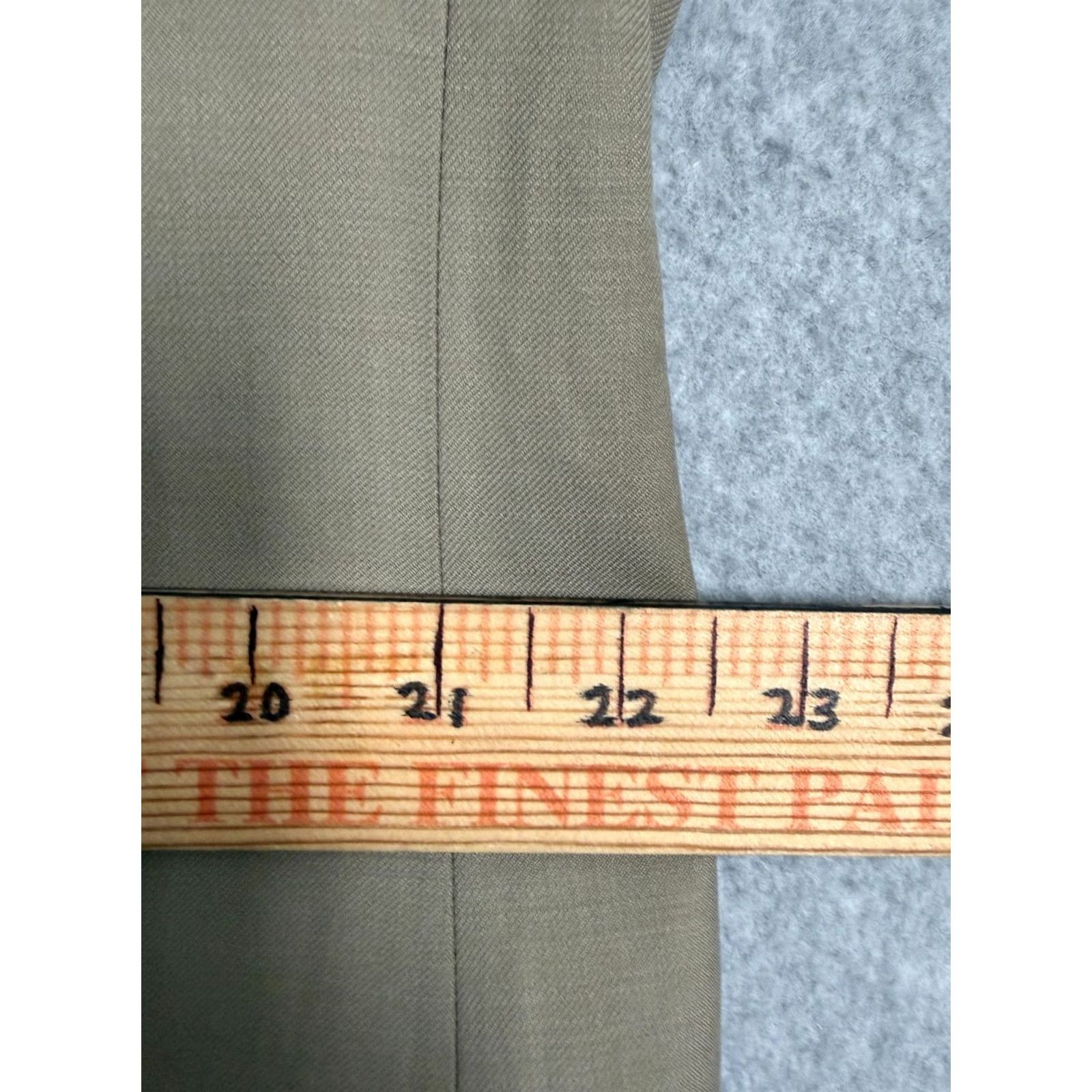 Alexander Julian VINTAGE Alexander Julian Colours Suit Set Men's 48L Blazer 42L Pants Tan Pure Wool Blazer Pants Suit Mens 48L 42L Tan Wool Size 48R - 6 Thumbnail