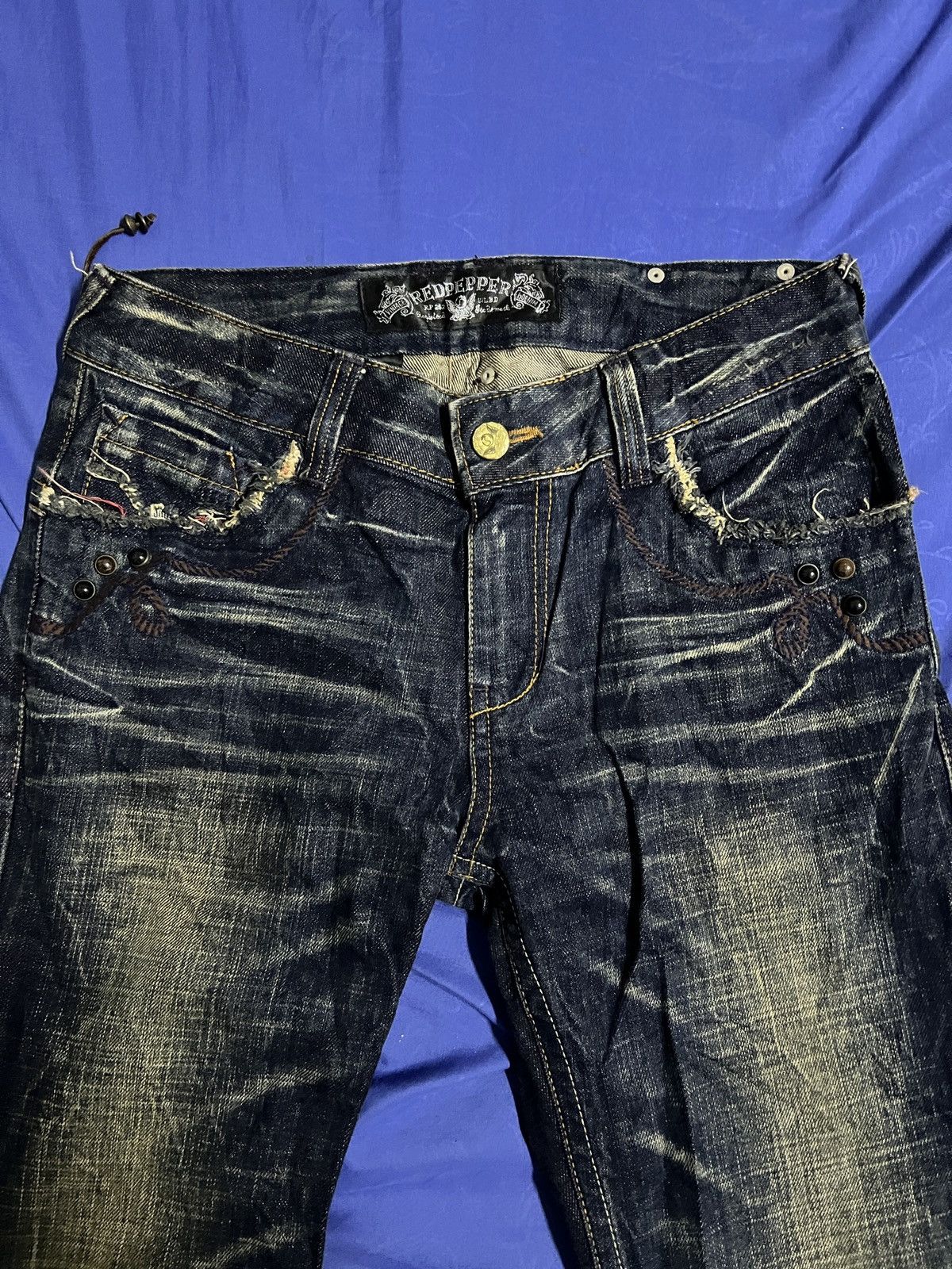 Designer × Japanese Brand REDPEPPER FLARED JEANS JAPANESE BRAND DENIM Size US 34 / EU 50 - 6 Thumbnail