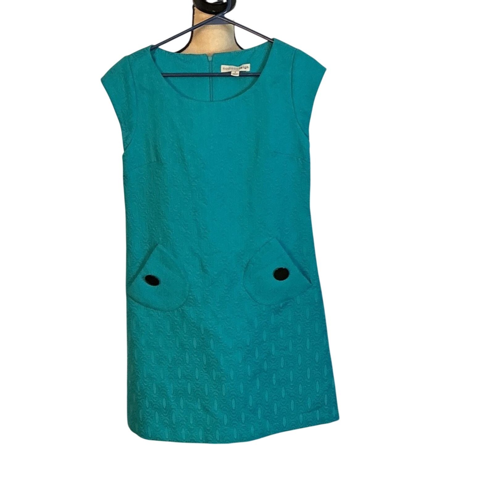 Other Madison Leigh Teal Textured Shift Dress Womens Size 6 Size M / US 6-8 / IT 42-44 - 1 Thumbnail