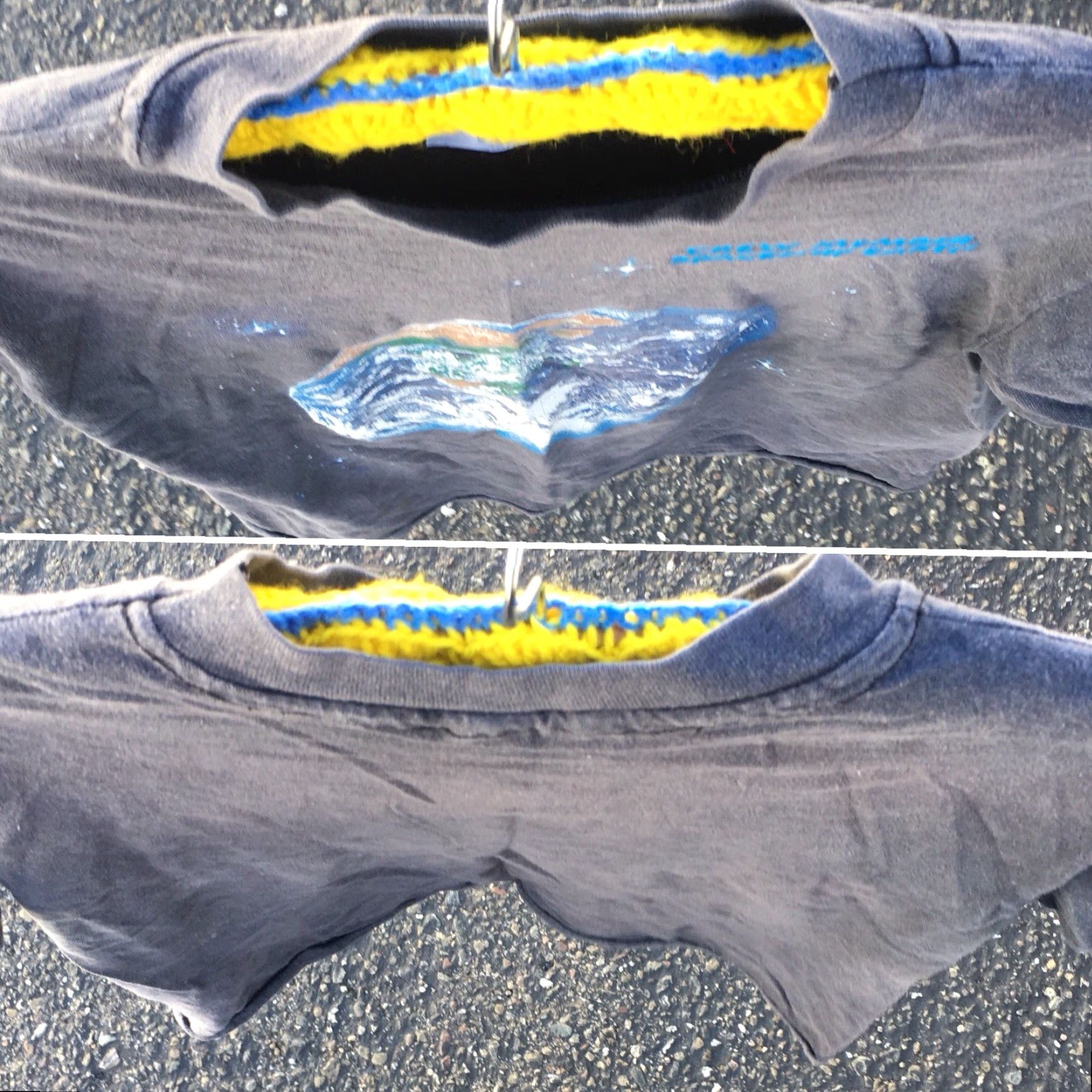 Hanes VINTAGE Hanes Graphic Tee Crew Member Spaceship Earth T-Shirt Made In USA M 38-40 Gray Mens Short Sleeve 100% Cotton Athletic Beachwear Shirt Size US M / EU 48-50 / 2 - 4 Thumbnail