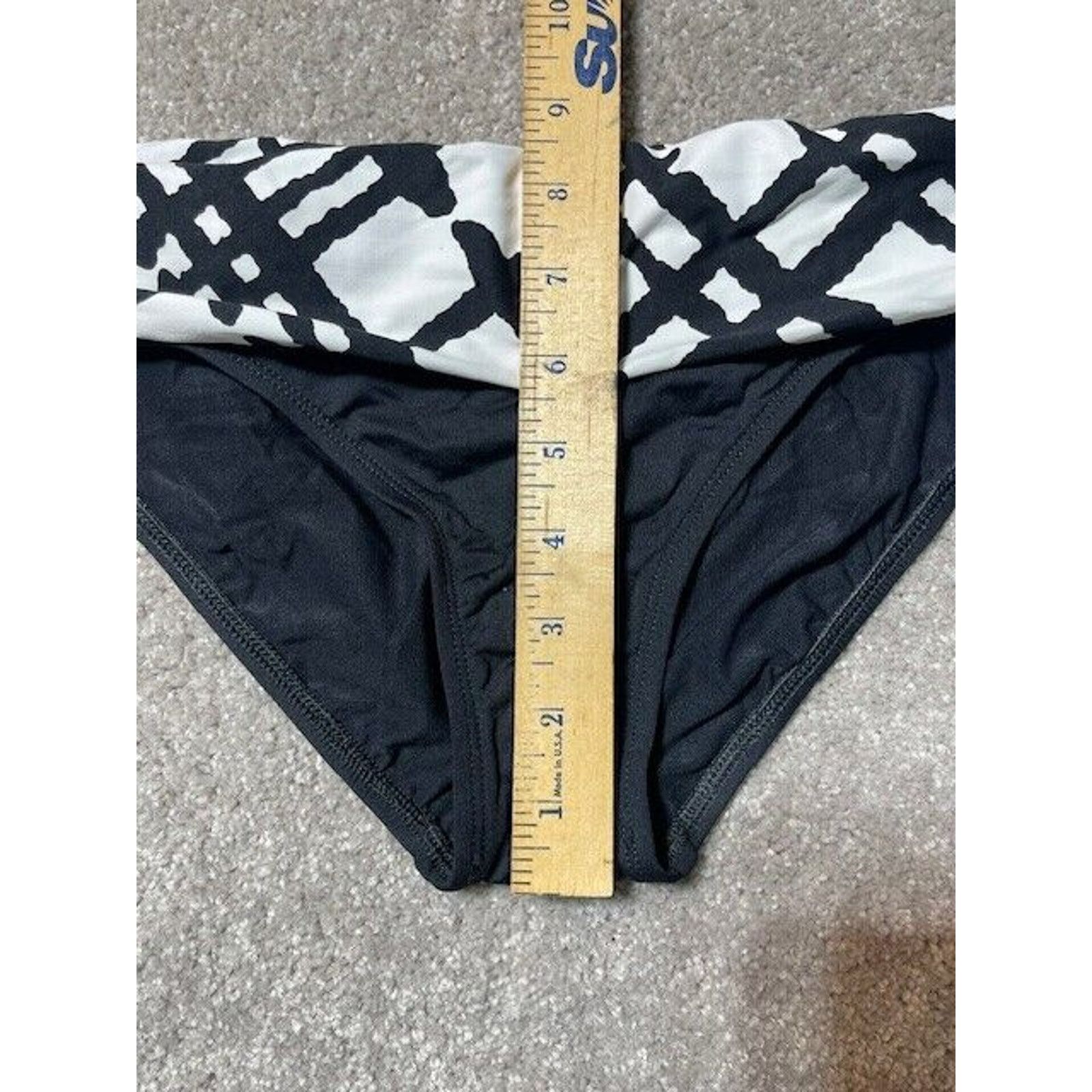 Other La Blanca Swim Bikini Bottom Womens 4 Capri Plaid Shirred Size S / US 4 / IT 40 - 4 Thumbnail