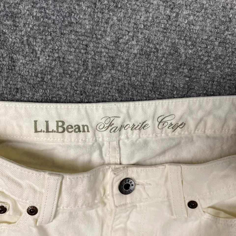 L.L. Bean LL Bean Jeans Women's Size 8 Regular Favorite Crop White Size 30" / US 8 / IT 44 - 6 Thumbnail