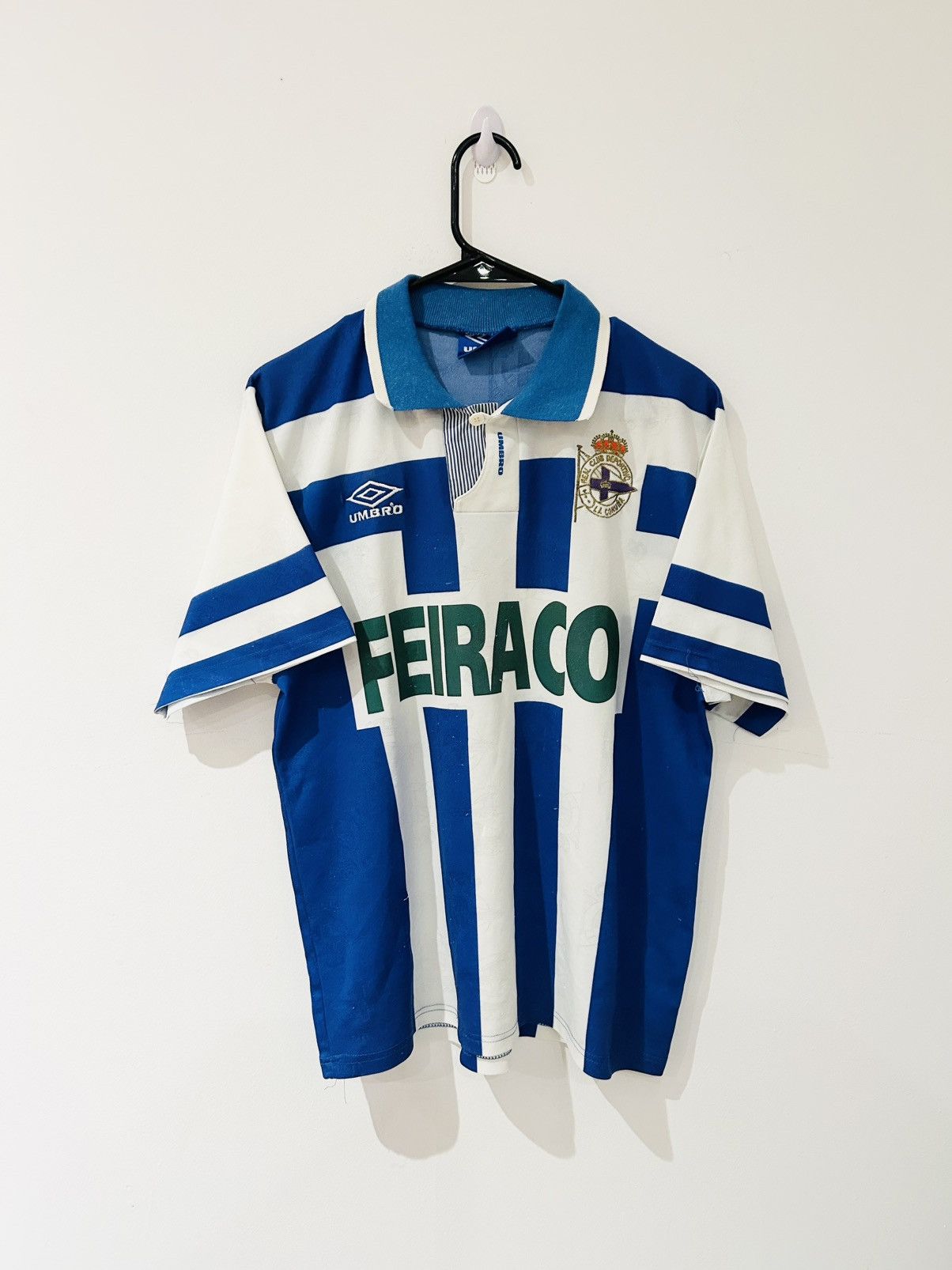 Umbro × Vintage Deportivo 1992/94 home jersey Size US M / EU 48-50 / 2 - 1 Thumbnail