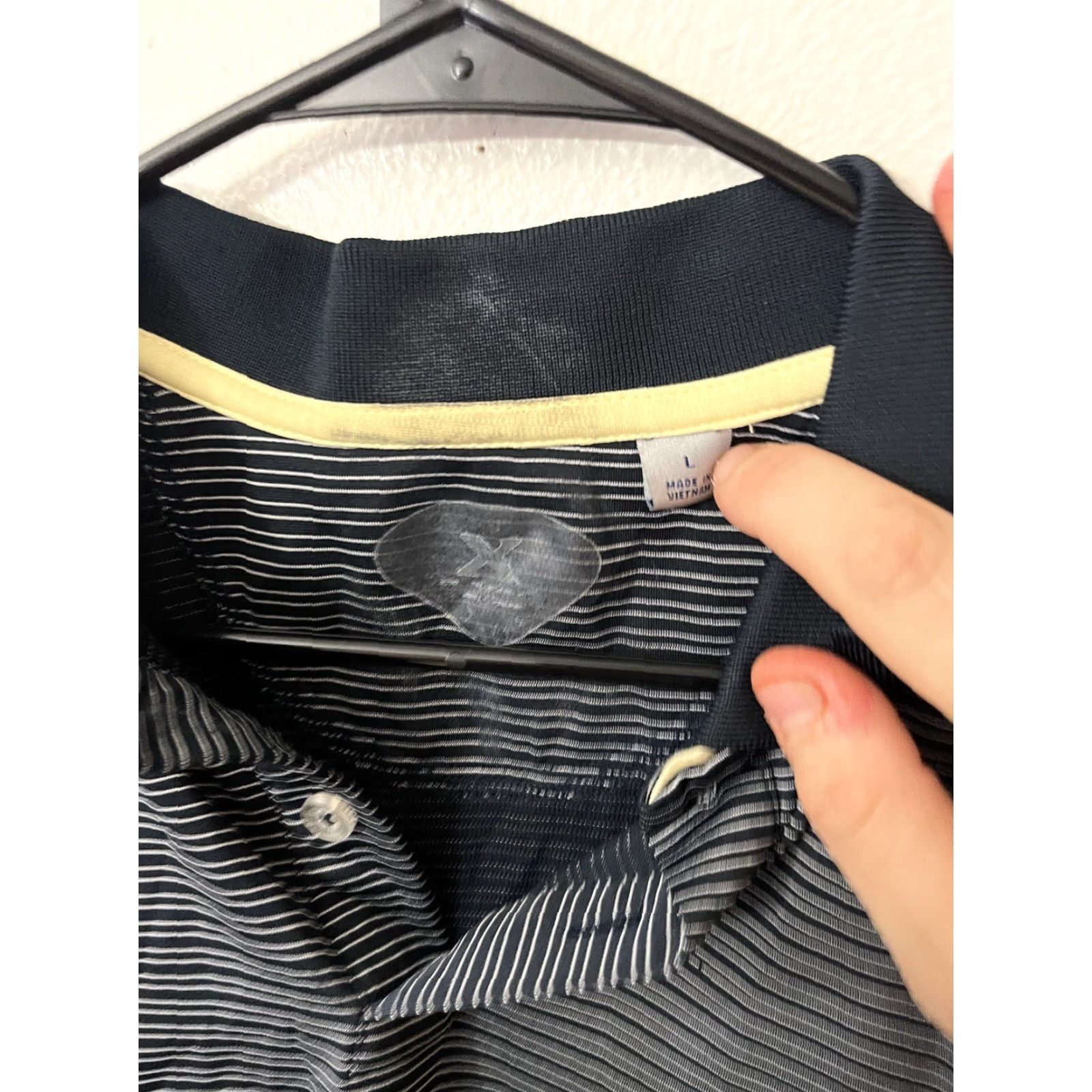 Callaway Callaway Polo Shirt Mens L Short Sleeve Black White Stripe C Tech Polo Shirt Size US L / EU 52-54 / 3 - 4 Thumbnail