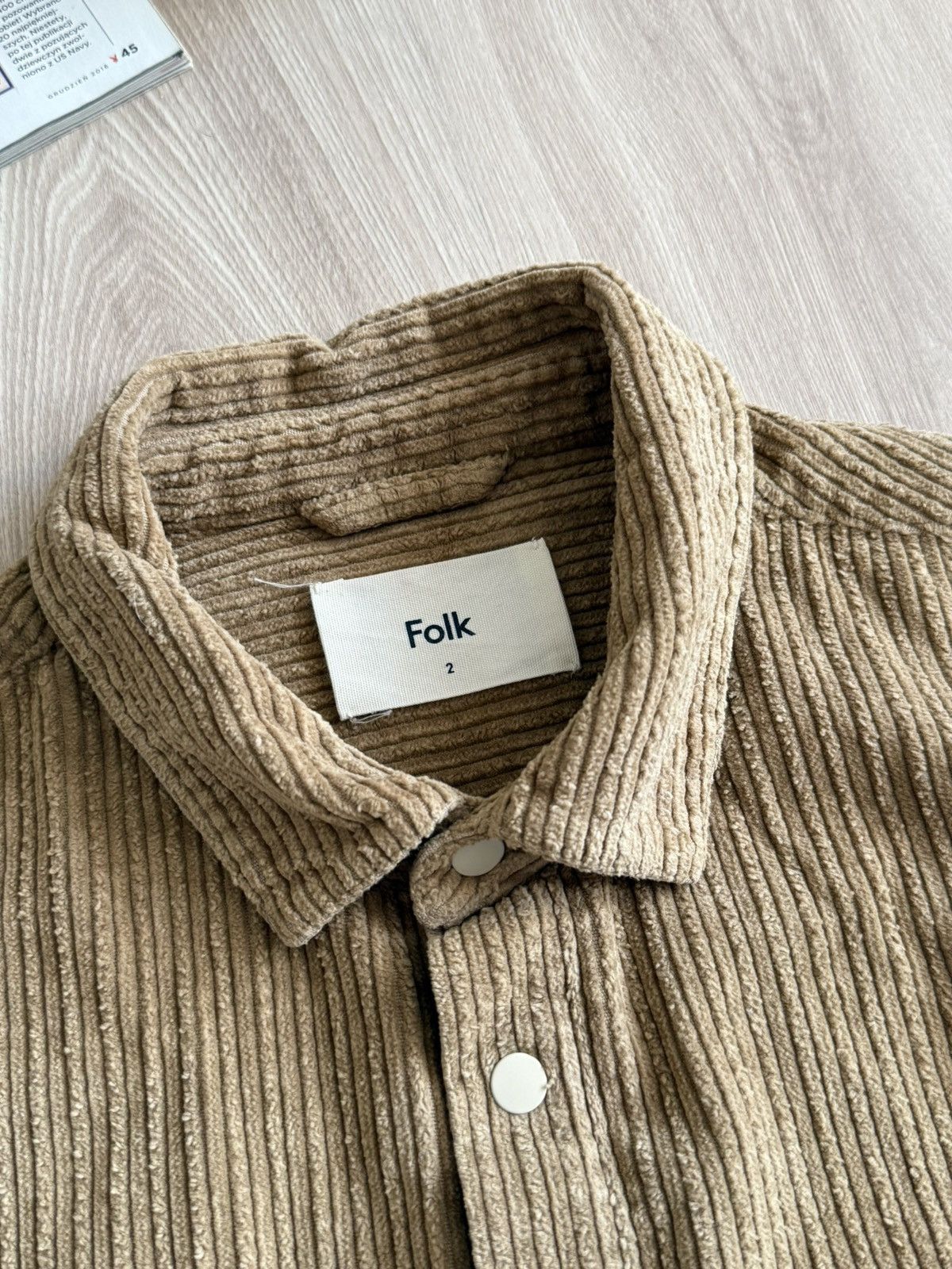 Folk Vintage Folk Corduroy Shirt Pocket Jacket Japanese Style Size US S / EU 44-46 / 1 - 8 Thumbnail