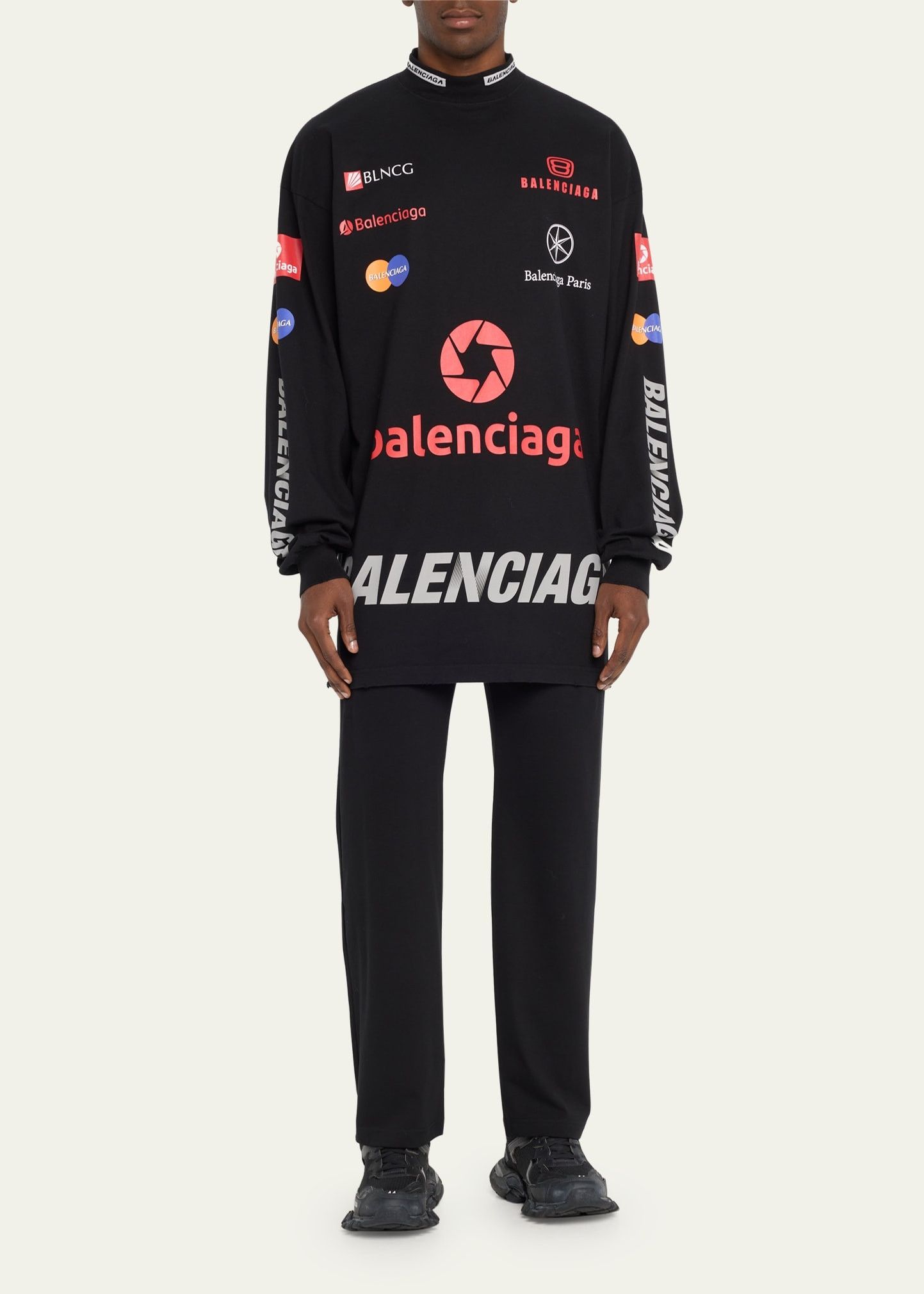 Balenciaga o1in1g0125 Top League Long Sleeve T-Shirt Oversized Size US S / EU 44-46 / 1 - 2 Thumbnail