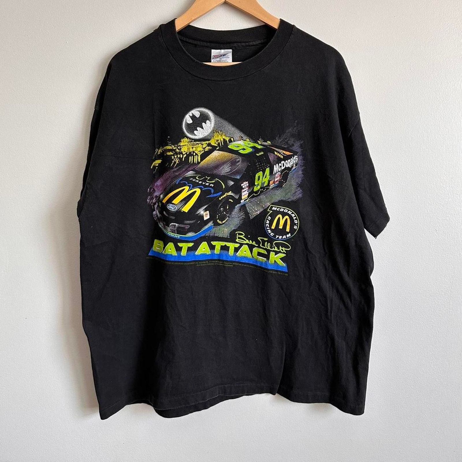 Vintage Justice League Batman Mark Martin NASCAR Tee - Size 2024 L