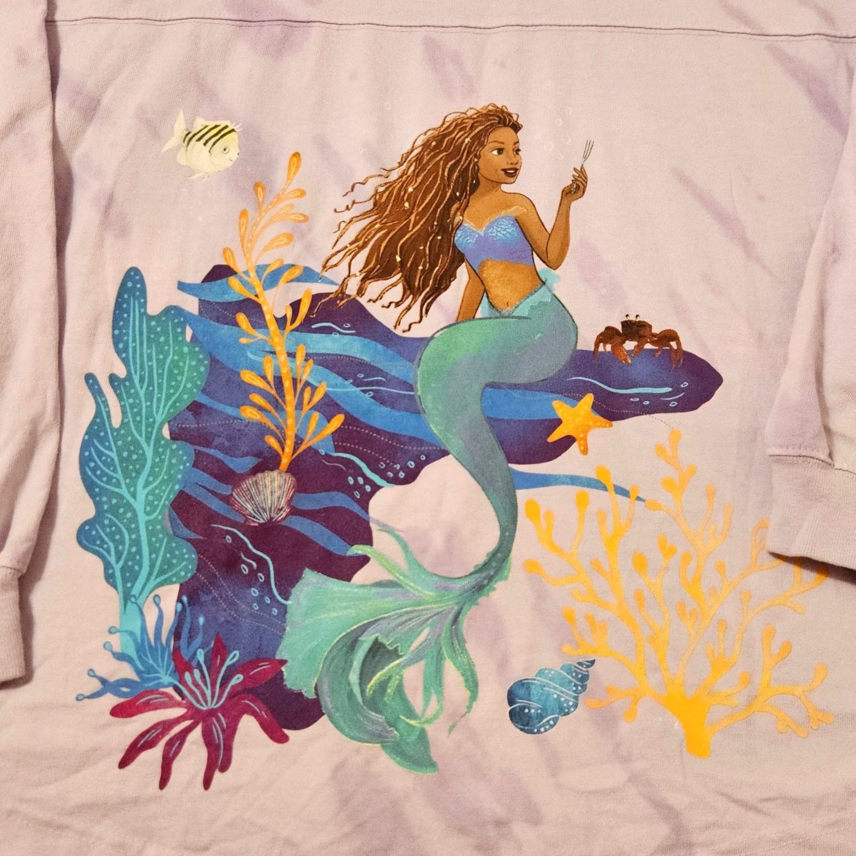 Disney Disney Womens XL Purple Spirit Jersey Ariel Little Mermaid Part Your World Size XL / US 12-14 / IT 48-50 - 4 Thumbnail