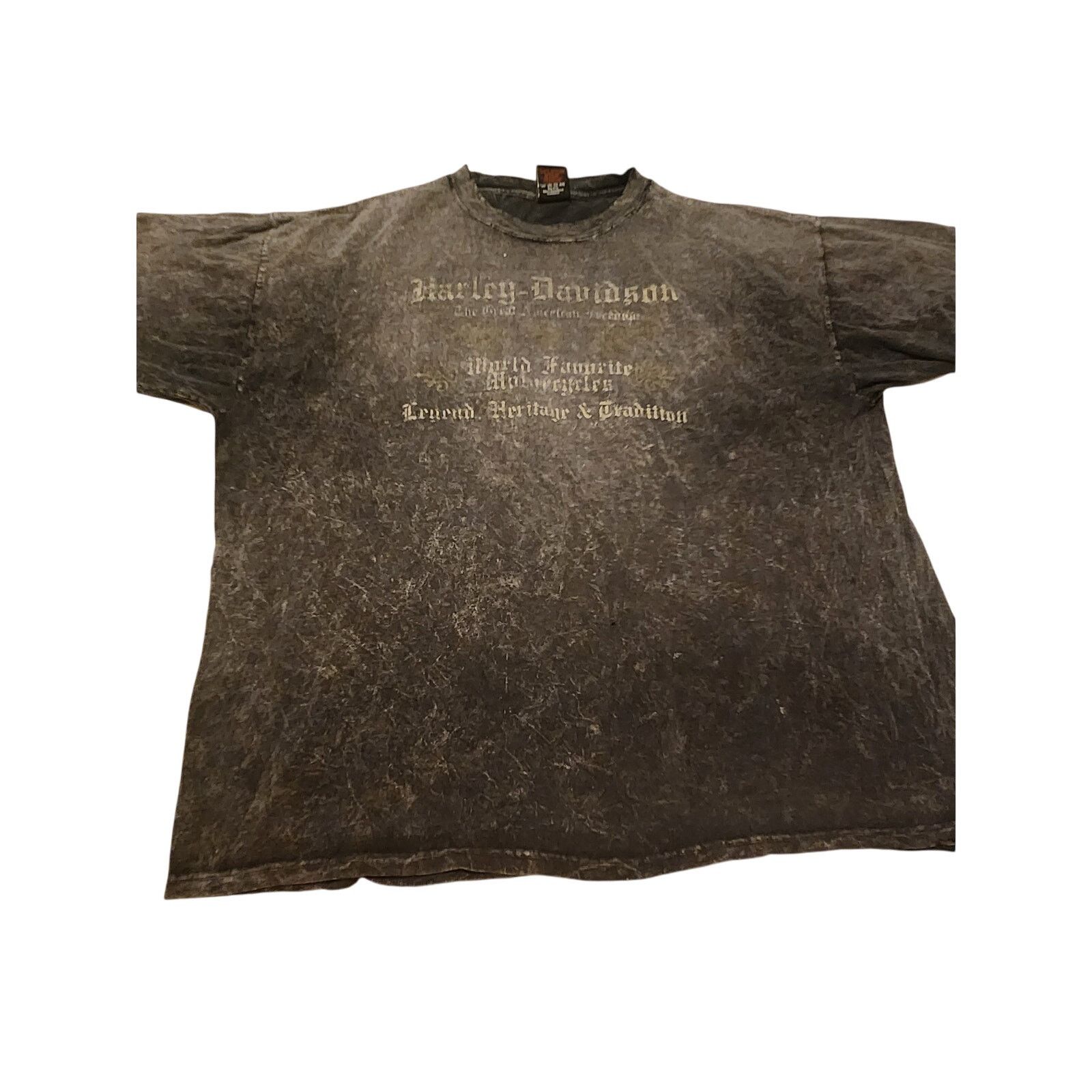 Harley Davidson VTG Harley Davidson Tee Sz xxl Acid Washed Bikercore Size US XXL / EU 58 / 5 - 2 Thumbnail