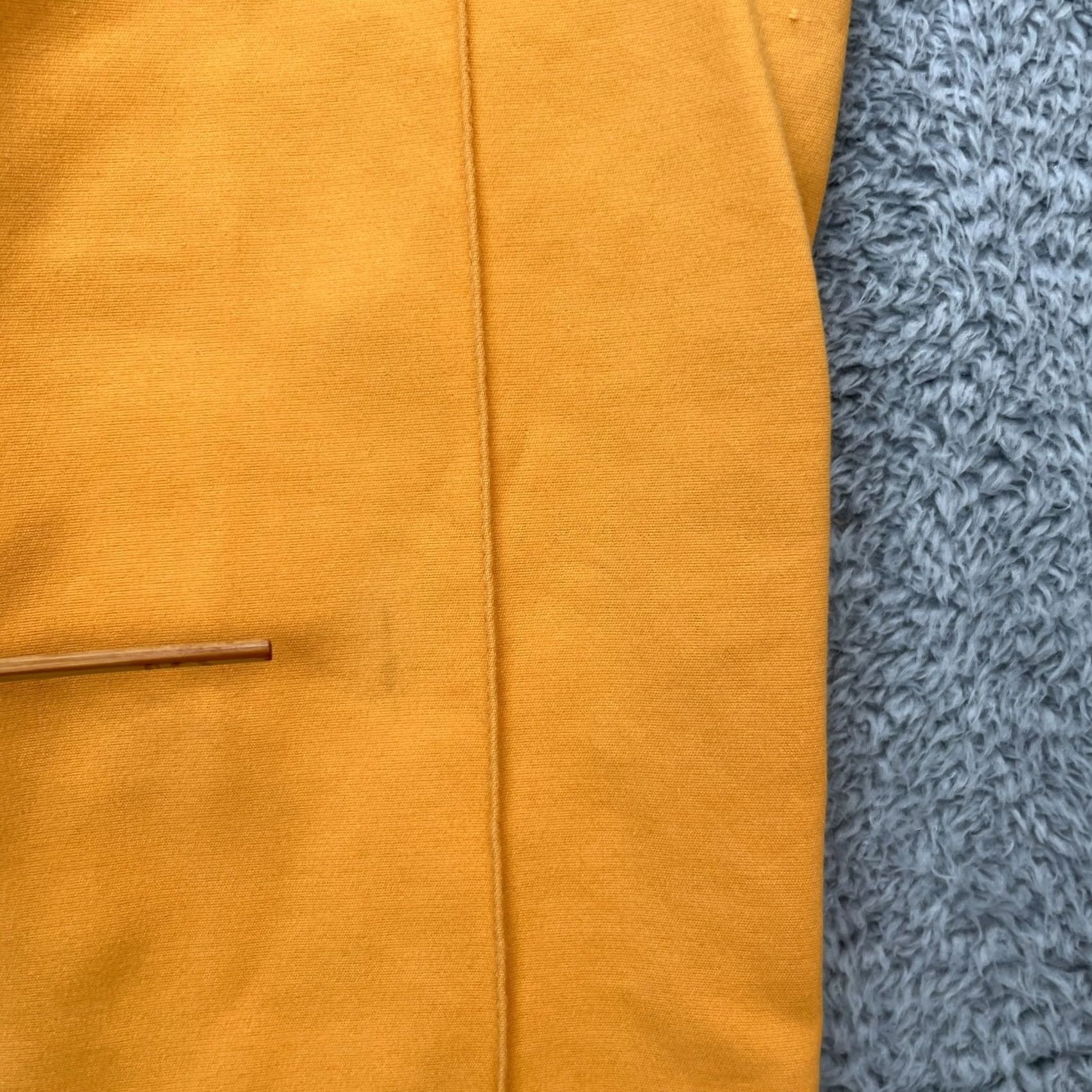 Vintage Akris Punto Pants Womens Small Orange Cotton Stretch Straight Leg Dress Pants Size 28" / US 6 / IT 42 - 6 Thumbnail