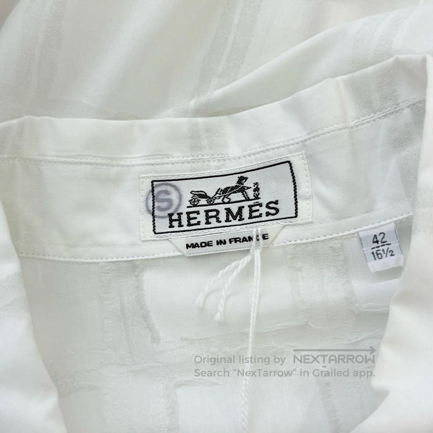 Hermes Hermes White Subtle Check Half. Size US XS / EU 42 / 0 - 4 Thumbnail