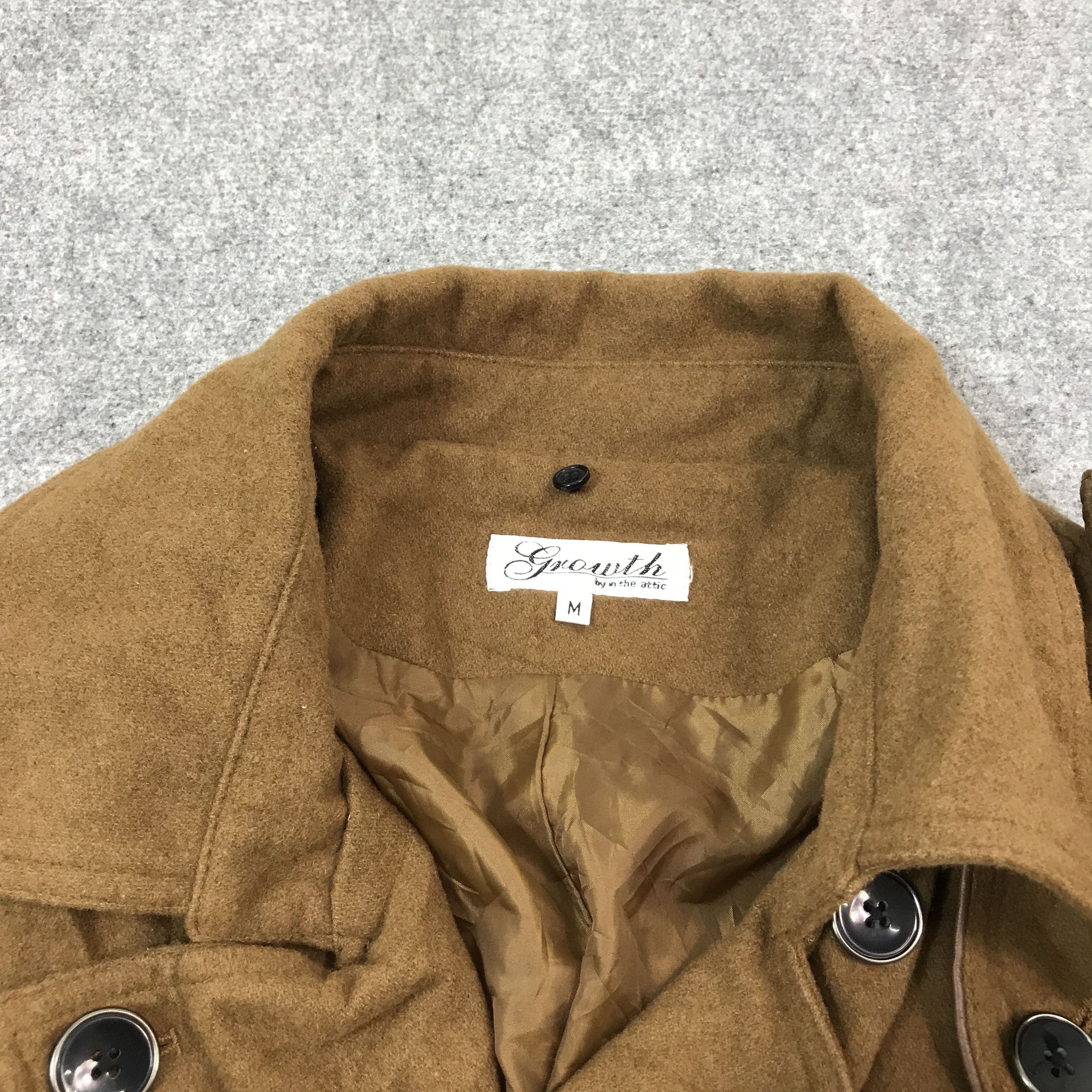In The Attic × Japanese Brand IN THE ATTIC JAPAN WOOL DOUBLE COLLAR STYLE JACKET Size US M / EU 48-50 / 2 - 7 Thumbnail