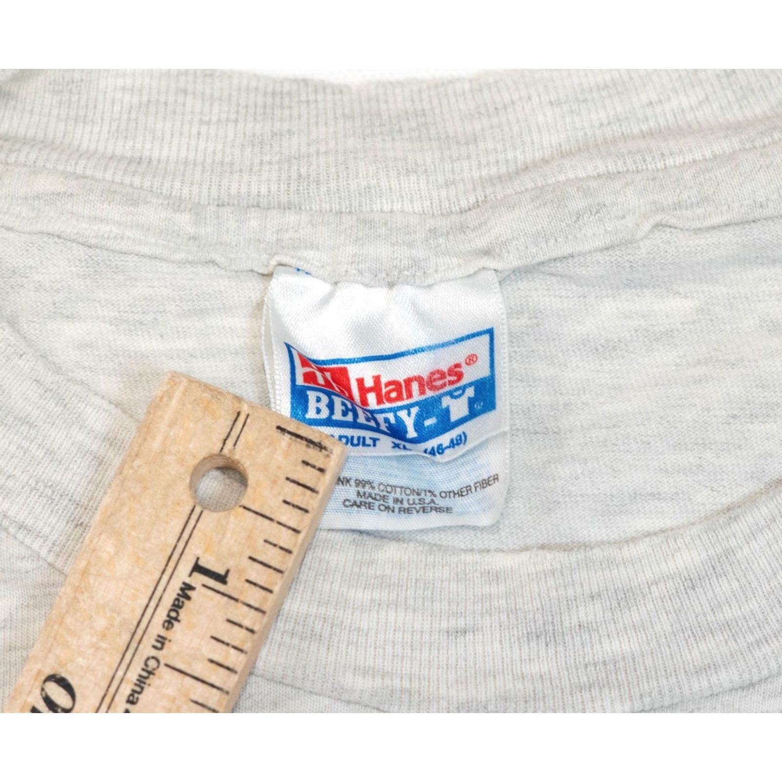 Hanes VINTAGE Hanes Shirt Mens XL 90s Compaq Computers Logo Gray Vintage 1990s Tech Internet Geek Nerd Retro USA Short Sleeve Crew Neck Cotton Blend Size US XL / EU 56 / 4 - 4 Thumbnail