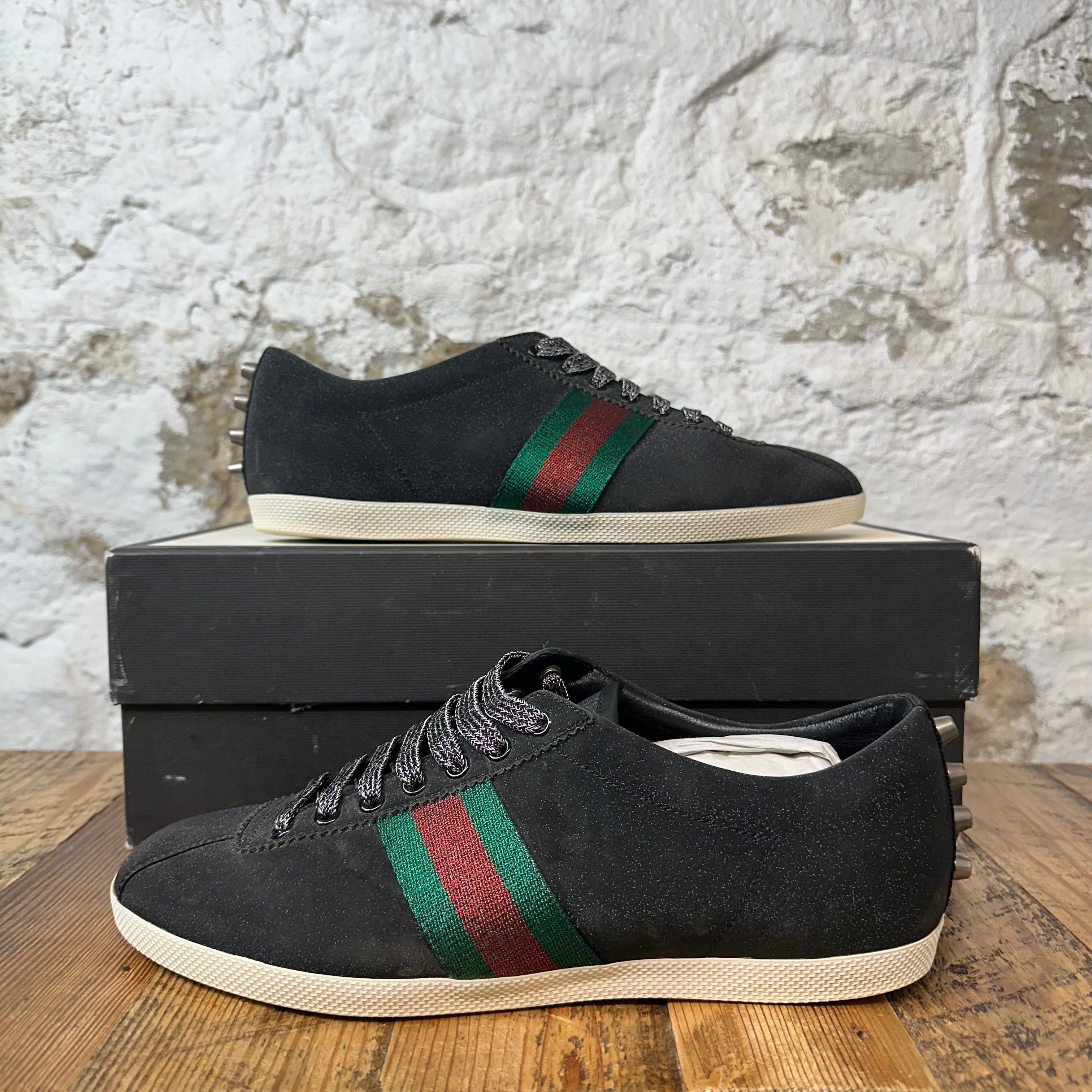 Gucci Gucci Bambi Web Black Glitter Stud Sneaker Sz 9.5 Size US 9.5 / EU 42-43 - 1 Thumbnail