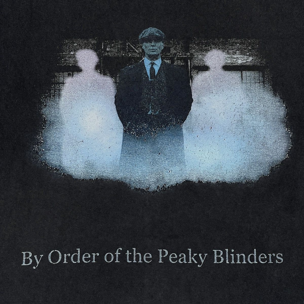 Vintage Peaky Blinders Faded Black Box Fit T shirt Size US L / EU 52-54 / 3 - 7 Thumbnail