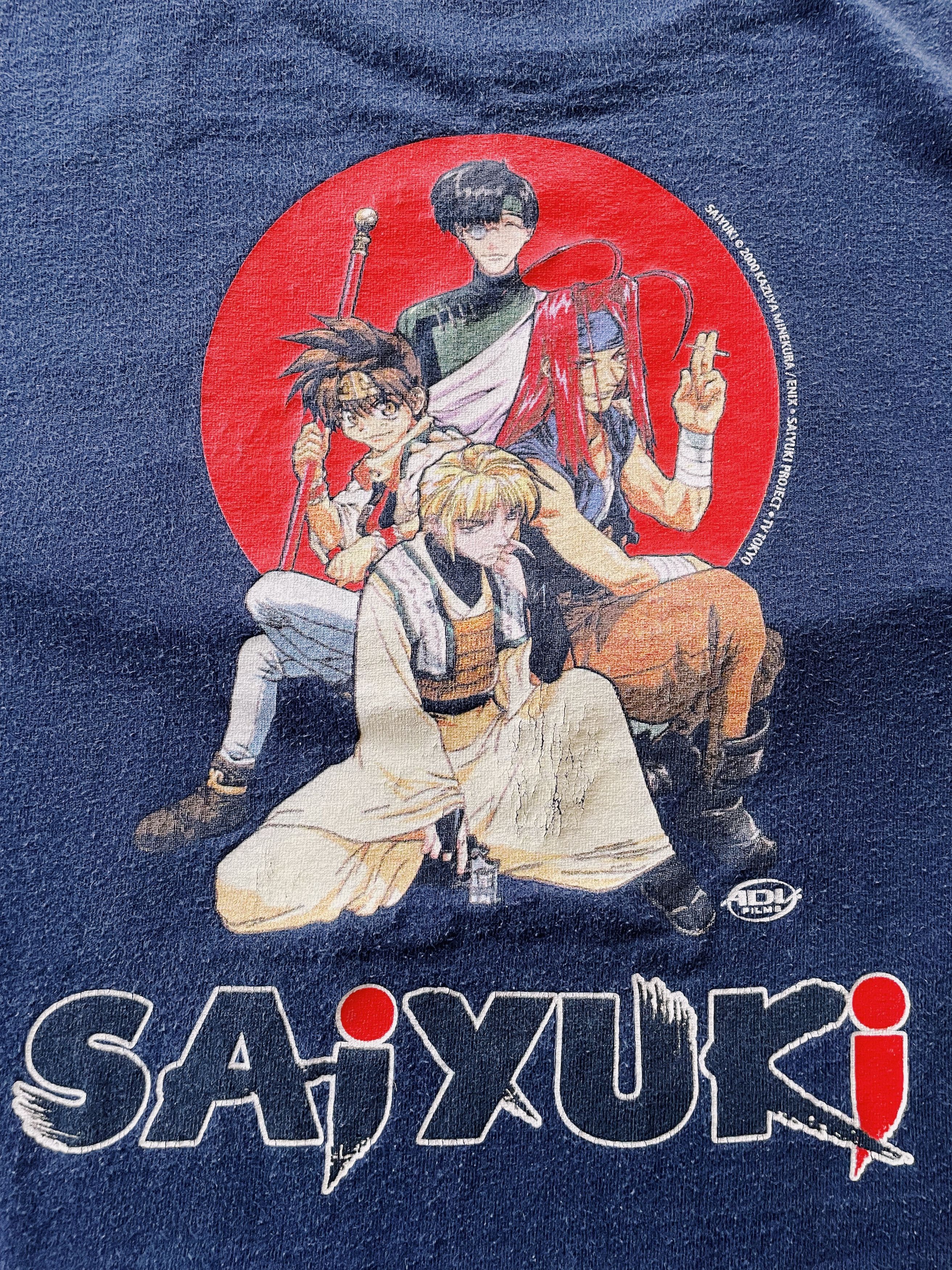 Vintage Vintage 2000 Y2K Saiyuki Promo T-shirt Navy Size US XL / EU 56 / 4 - 3 Thumbnail