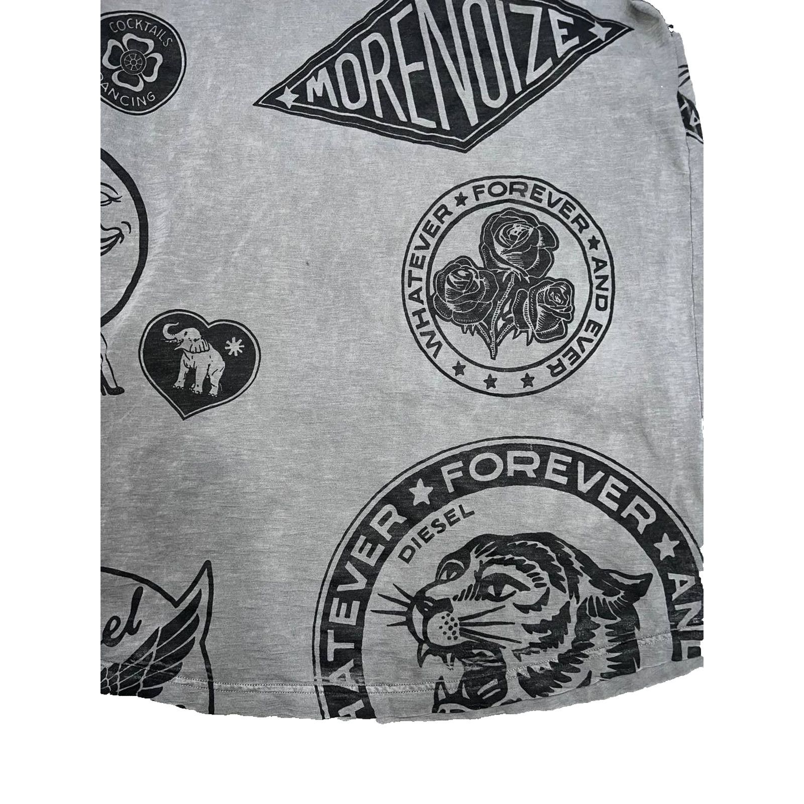 Diesel Diesel Graffiti mens t-shirt short sleeve black L A003165 Size US XXS / EU 40 - 5 Thumbnail
