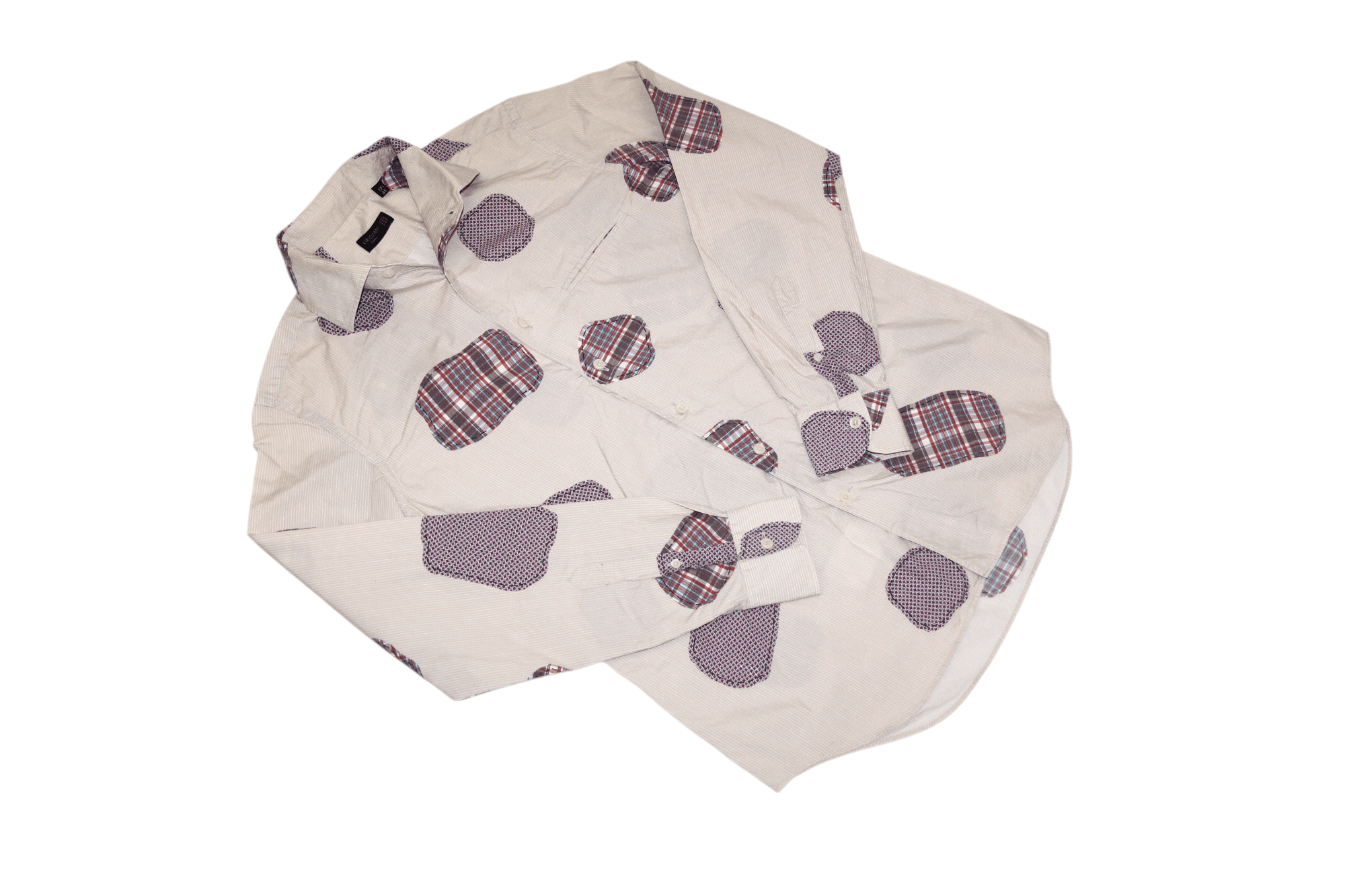 Corneliani Corneliani ID Boro Patchwork Cutaway collar casual shirt Size US M / EU 48-50 / 2 - 5 Thumbnail