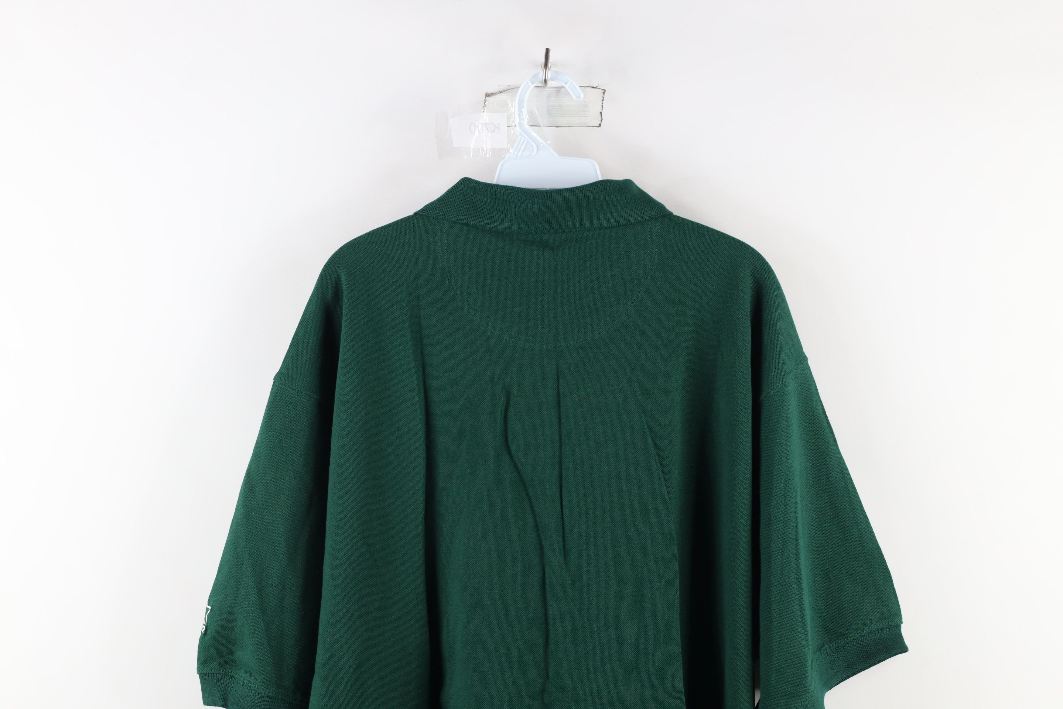 Starter × Vintage Vintage 90s Starter Out Blank Heavyweight Polo Shirt Green Size US XXL / EU 58 / 5 - 9 Thumbnail