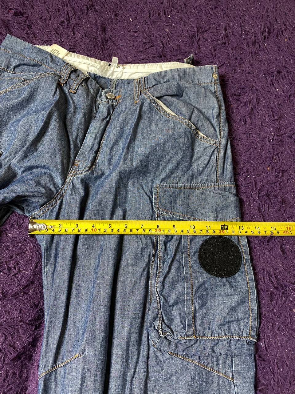 Ferre Vintage 90s Ferre Jeans crazy cargo denim pants with zippers Size 34" / US 12 / IT 48 - 10 Thumbnail