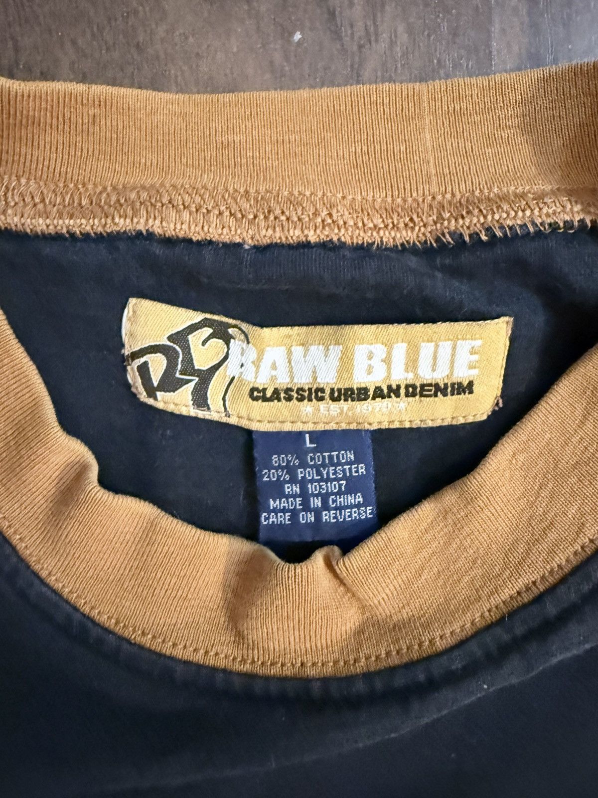 Other Y2K RAW BLUE Brown Embroidered Timberland Streetwear Tee Size US L / EU 52-54 / 3 - 4 Thumbnail