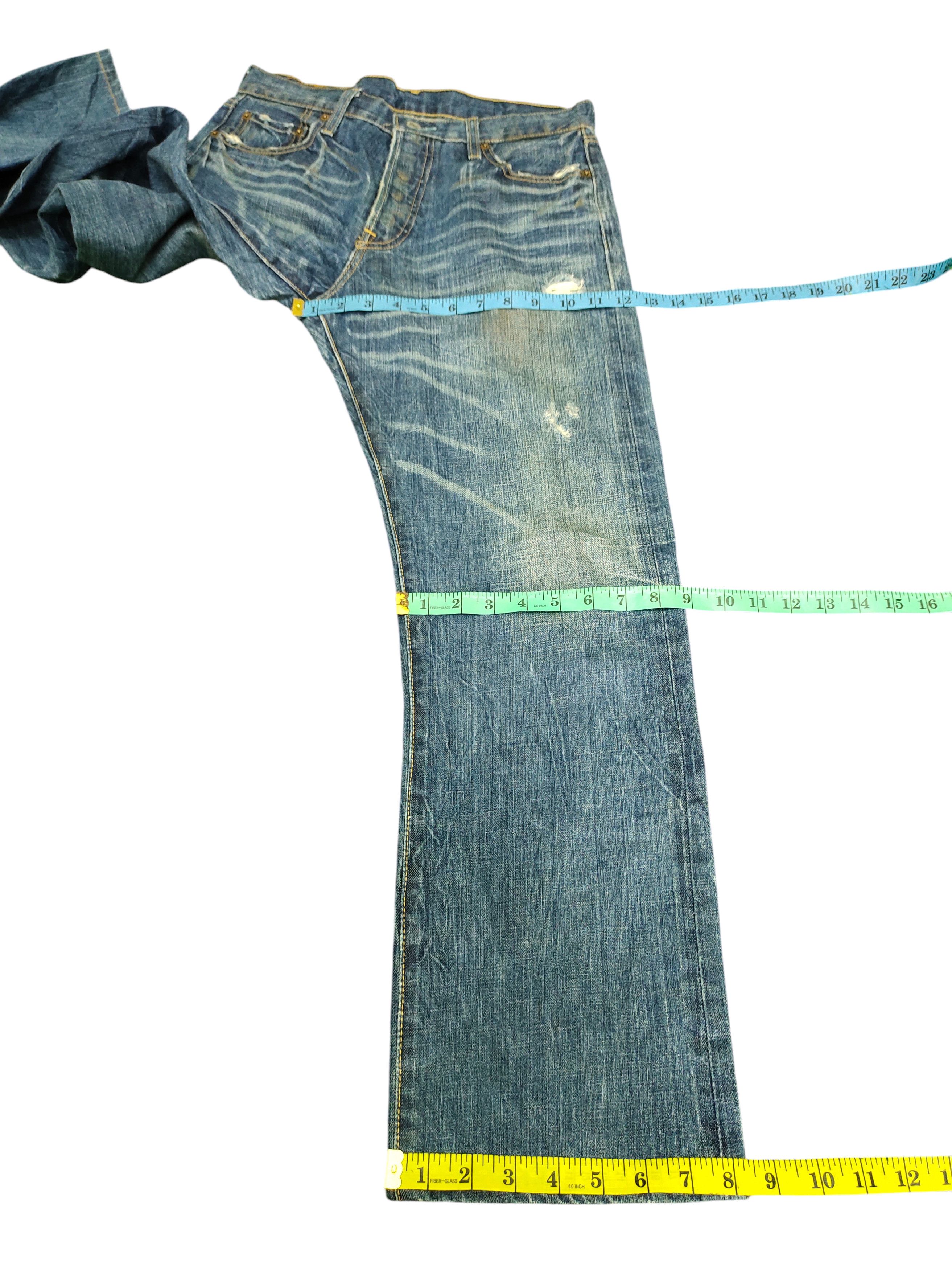 Levi's Vintage Levis 501 Clawmark Distress Faded Dirt Jeans Size US 30 / EU 46 - 17 Thumbnail