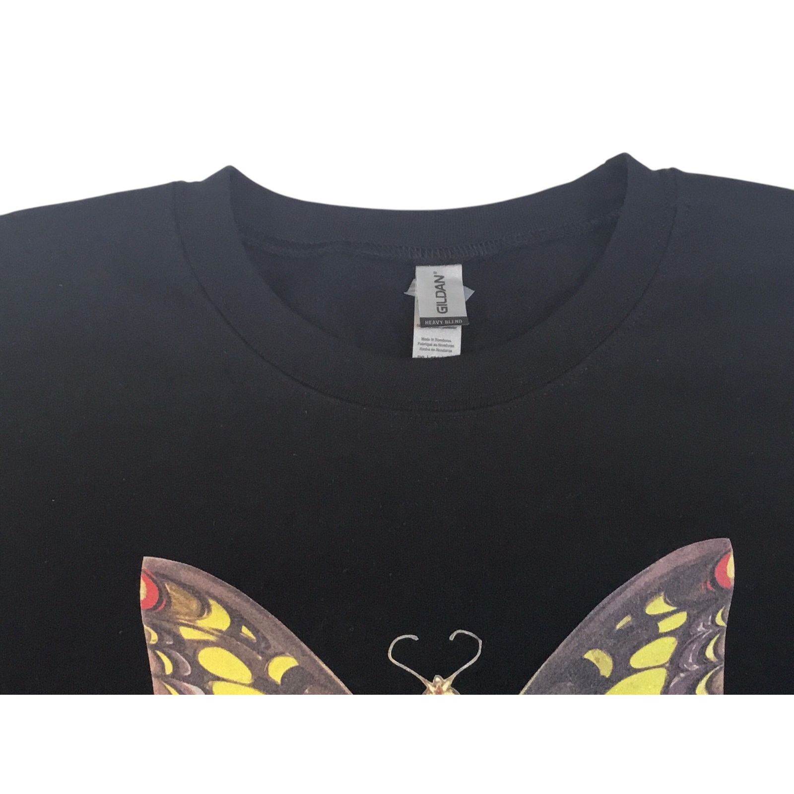 Gildan Butterfly Fairy Sweatshirt XXL Black Size 2XL New NWOT Size XXL / US 16-18 / IT 52-54 - 3 Thumbnail