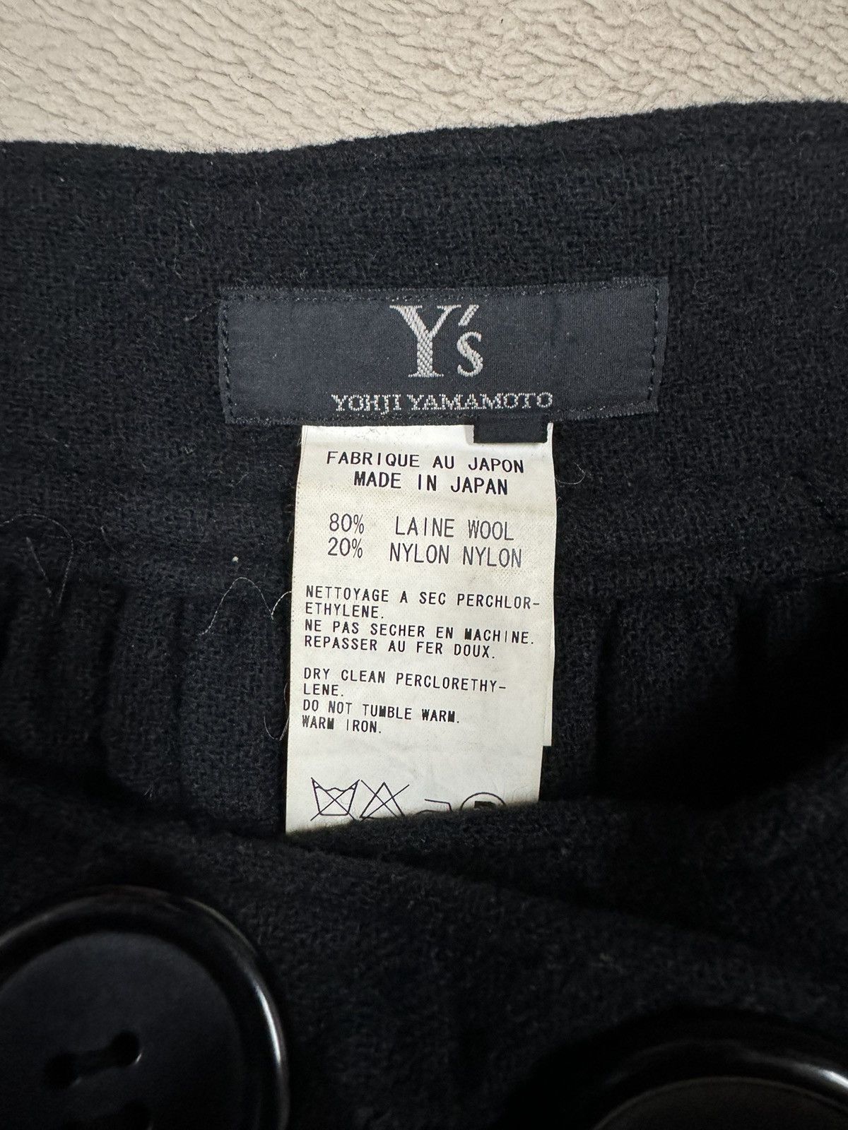 Vintage Vtg🔥Y’s Yohji Yamamoto Asymmetric Gabardine Wrap Skirt Size 31" - 17 Thumbnail