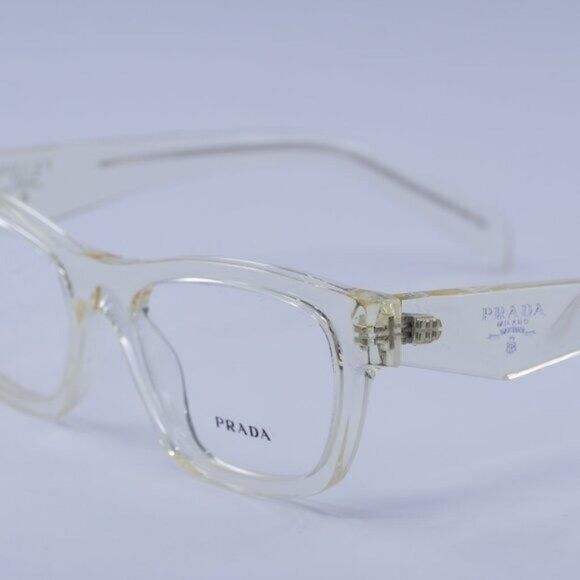 Prada Prada PRB01V 19X1O1 Eyeglasses Pale Gold Plated 54mm Cat Eye Size ONE SIZE - 8 Thumbnail