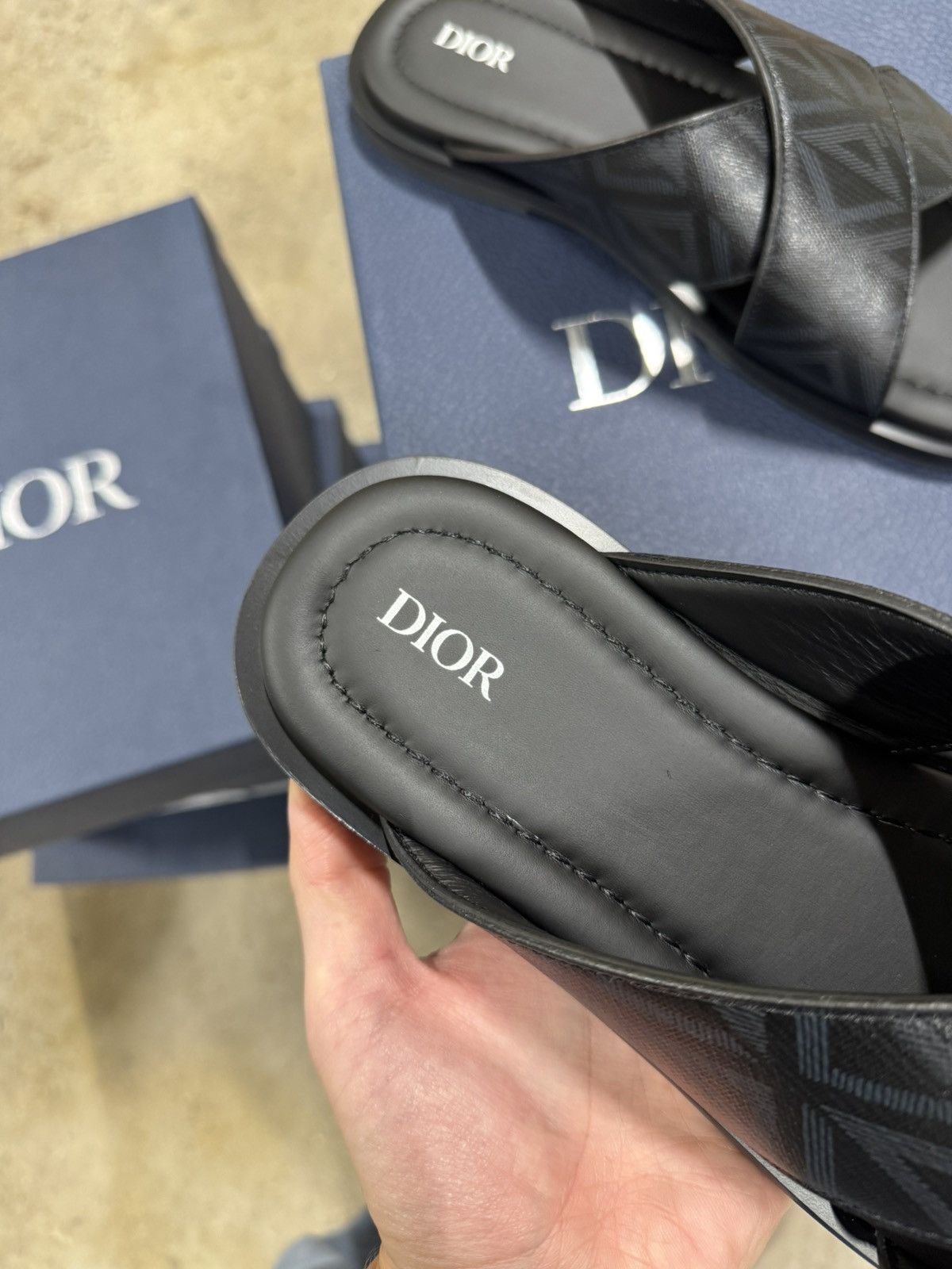 Dior Dior Diamond Leather Sandals NEW 1000$ Size US 7 / EU 40 - 3 Thumbnail
