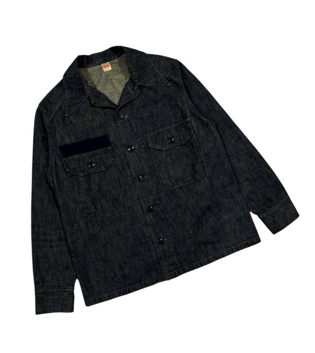 Denime × Japanese Brand × Toyo Enterprises Vtg🔥Denime Sport Active Wear Blue Dyed Jacket Jeans Size US S / EU 44-46 / 1 - 5 Thumbnail