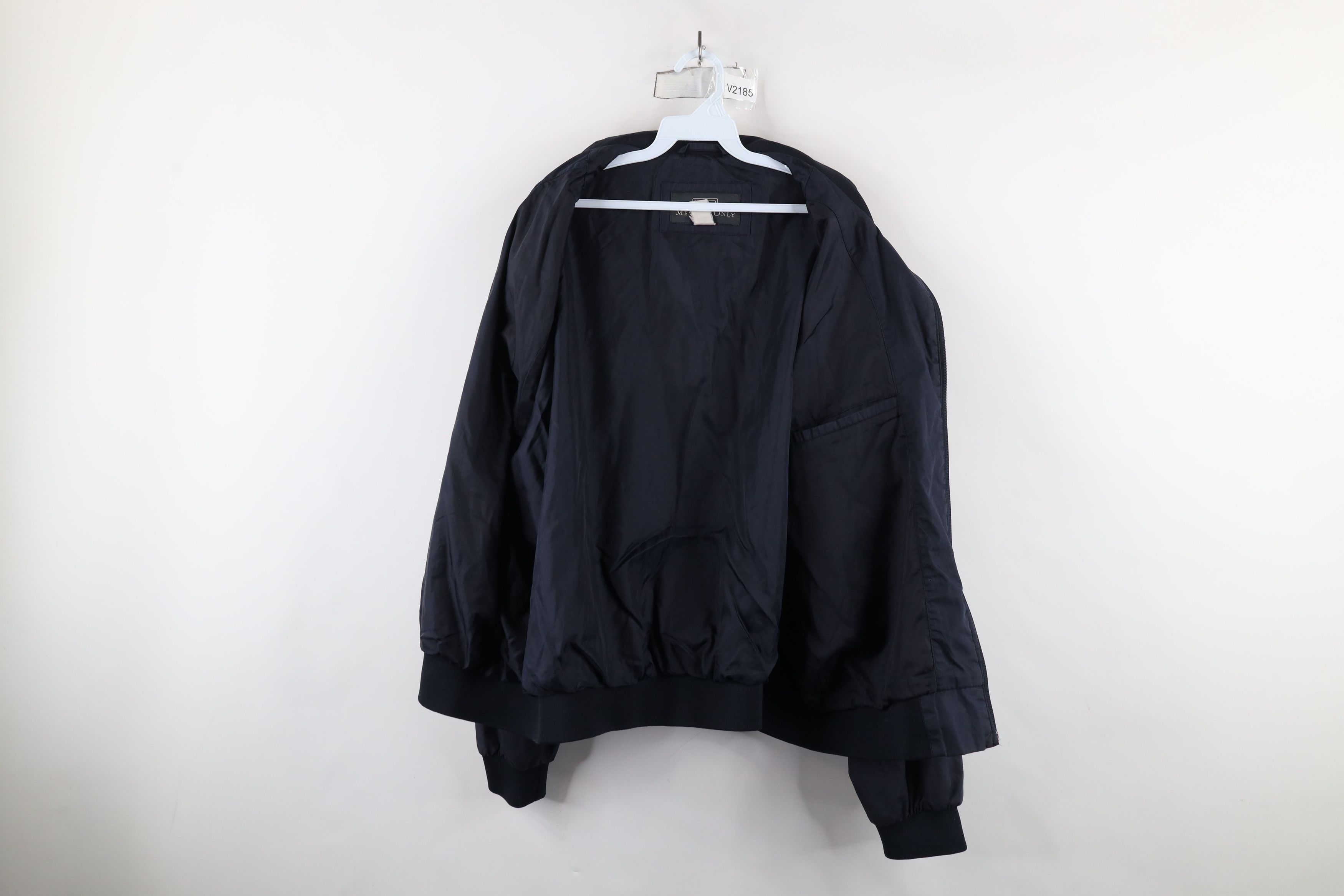 Vintage Vintage 90s Members Only Full Zip Racer Bomber Jacket Blue Size US XXL / EU 58 / 5 - 9 Thumbnail