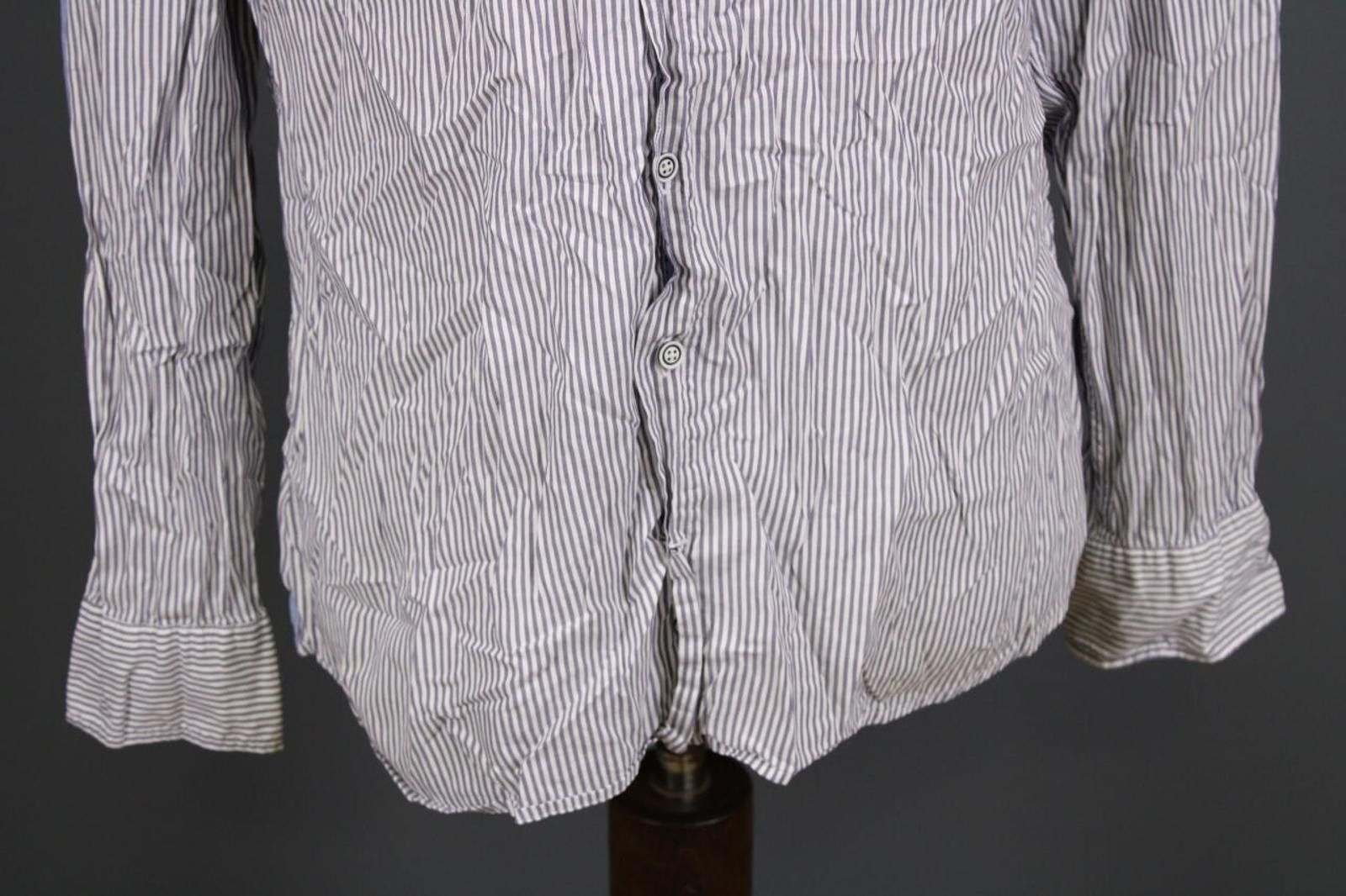 Designer Hackett London Slim Fit Blue Button Down Shirt Size L Size US L / EU 52-54 / 3 - 3 Thumbnail